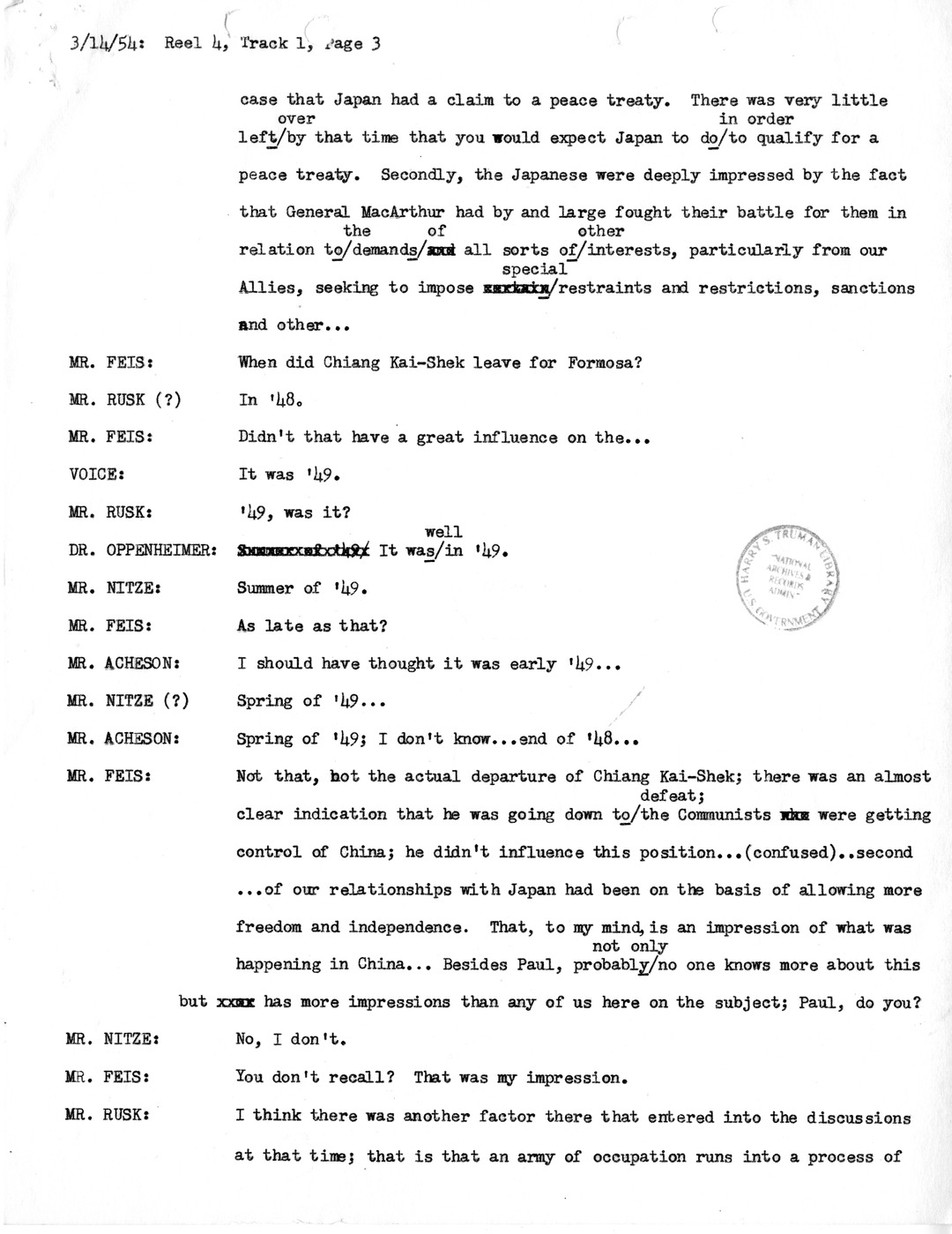 Transcript of Princeton Seminar Discussion, Reel 4, Track 1