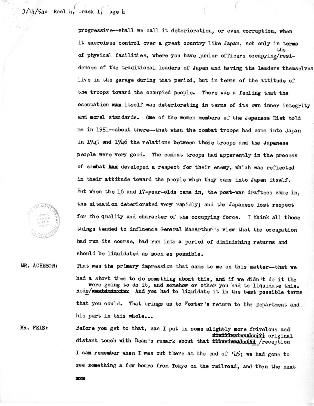 Transcript of Princeton Seminar Discussion, Reel 4, Track 1