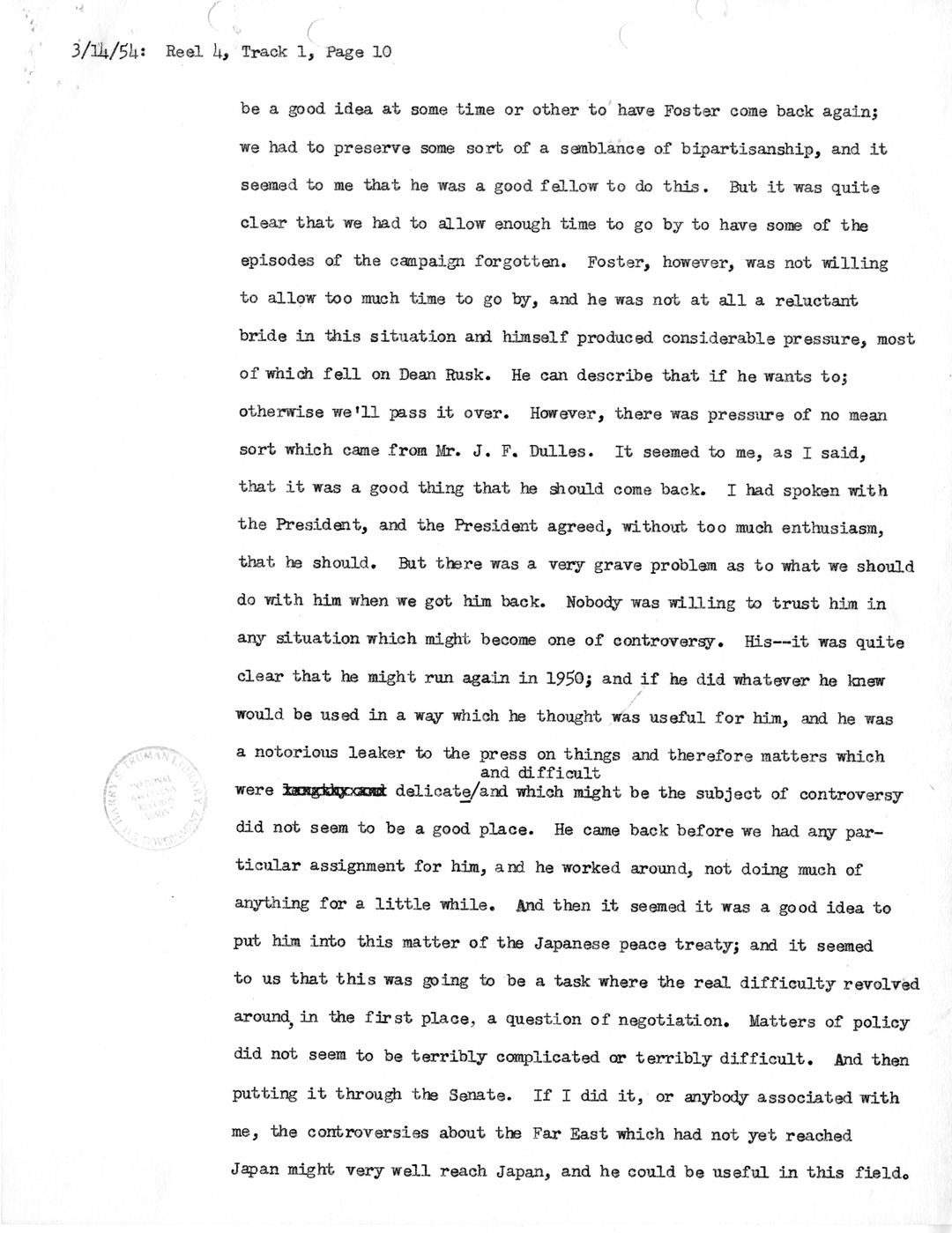 Transcript of Princeton Seminar Discussion, Reel 4, Track 1