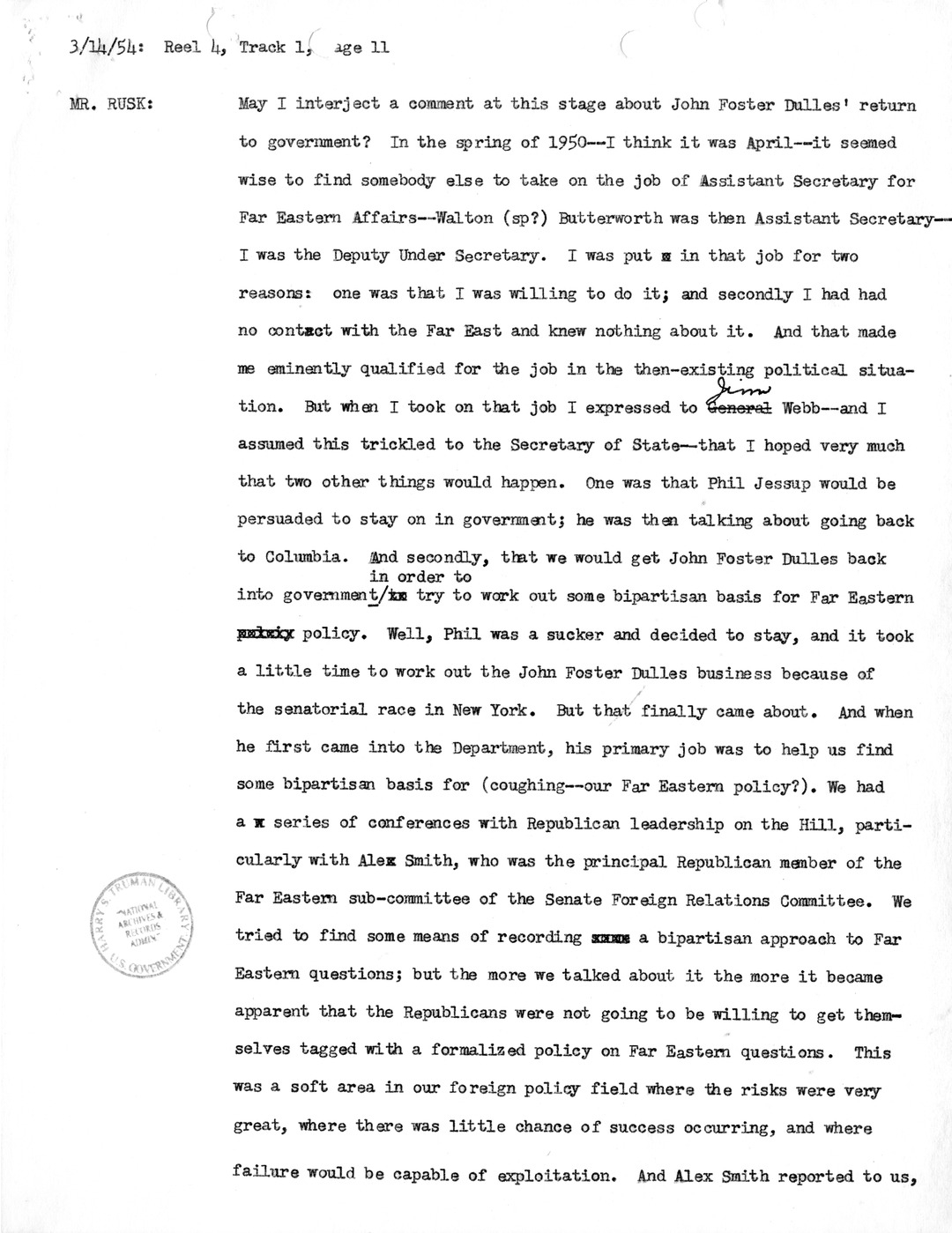 Transcript of Princeton Seminar Discussion, Reel 4, Track 1