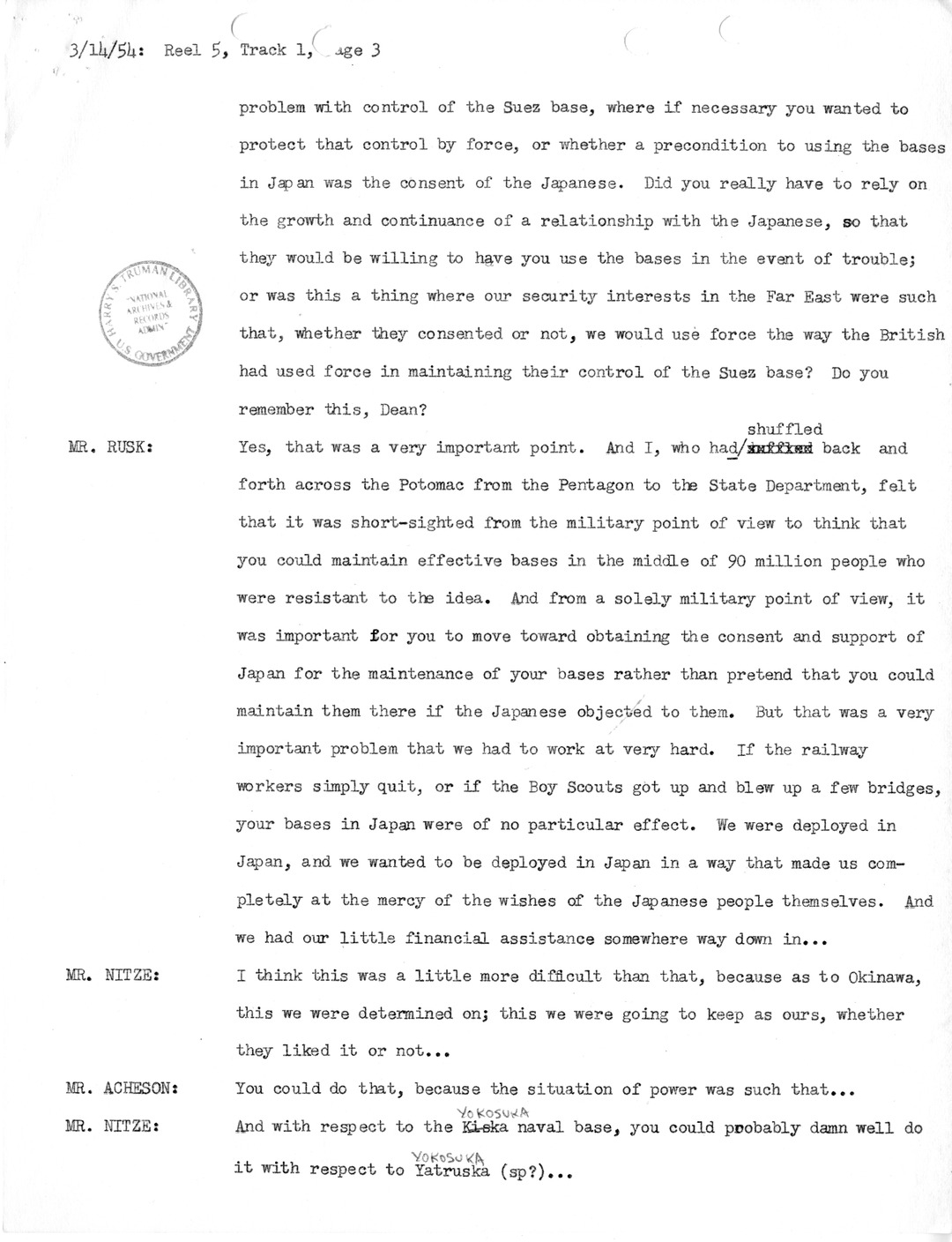 Transcript of Princeton Seminar Discussion, Reel 5, Track 1