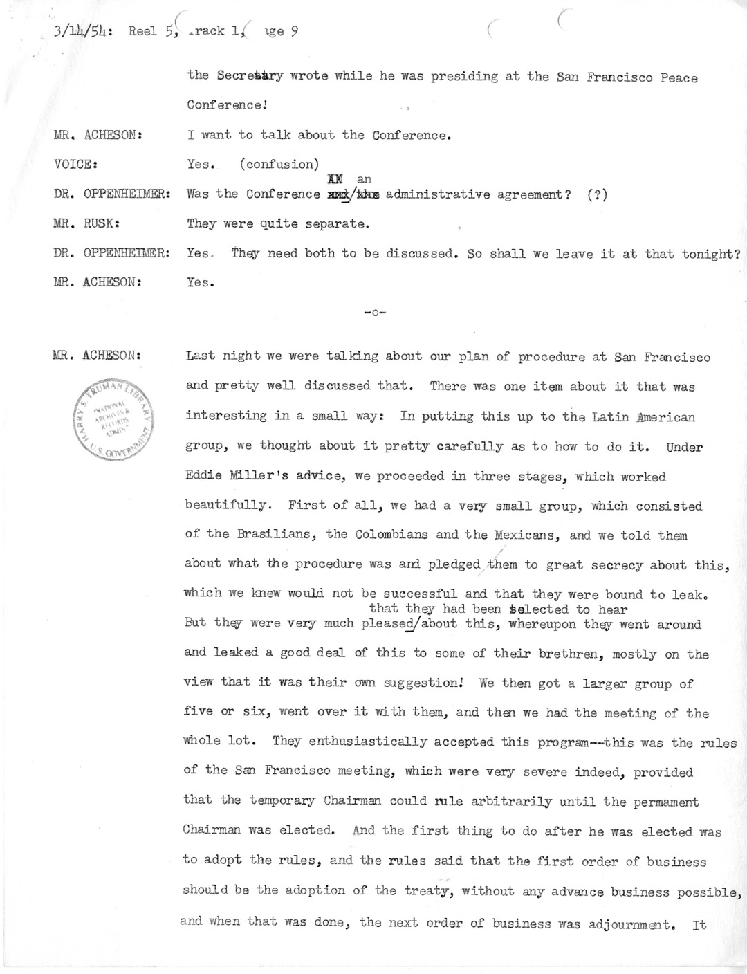 Transcript of Princeton Seminar Discussion, Reel 5, Track 1