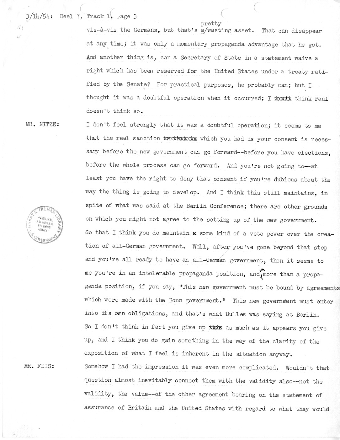 Transcript of Princeton Seminar Discussion, Reel 7, Track 1