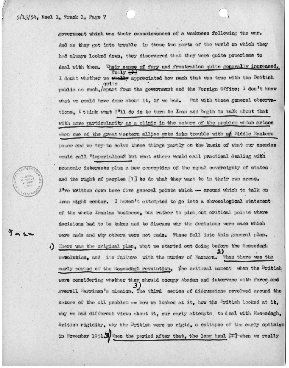 Transcript of Princeton Seminar Discussion, Reel 1, Track 1