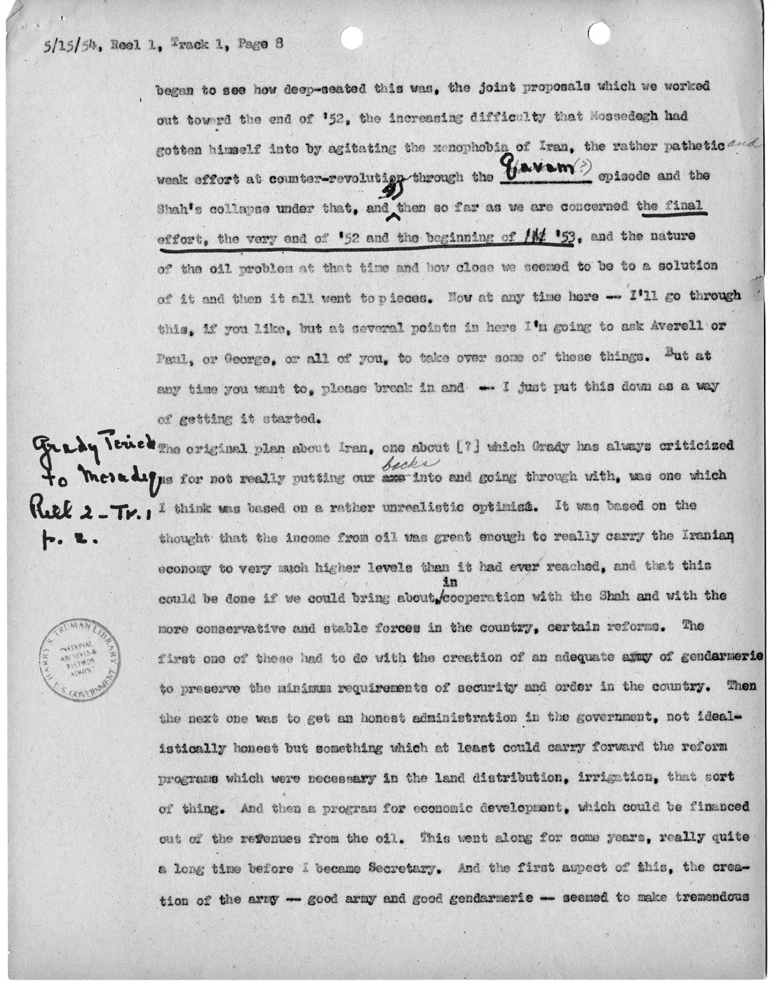 Transcript of Princeton Seminar Discussion, Reel 1, Track 1