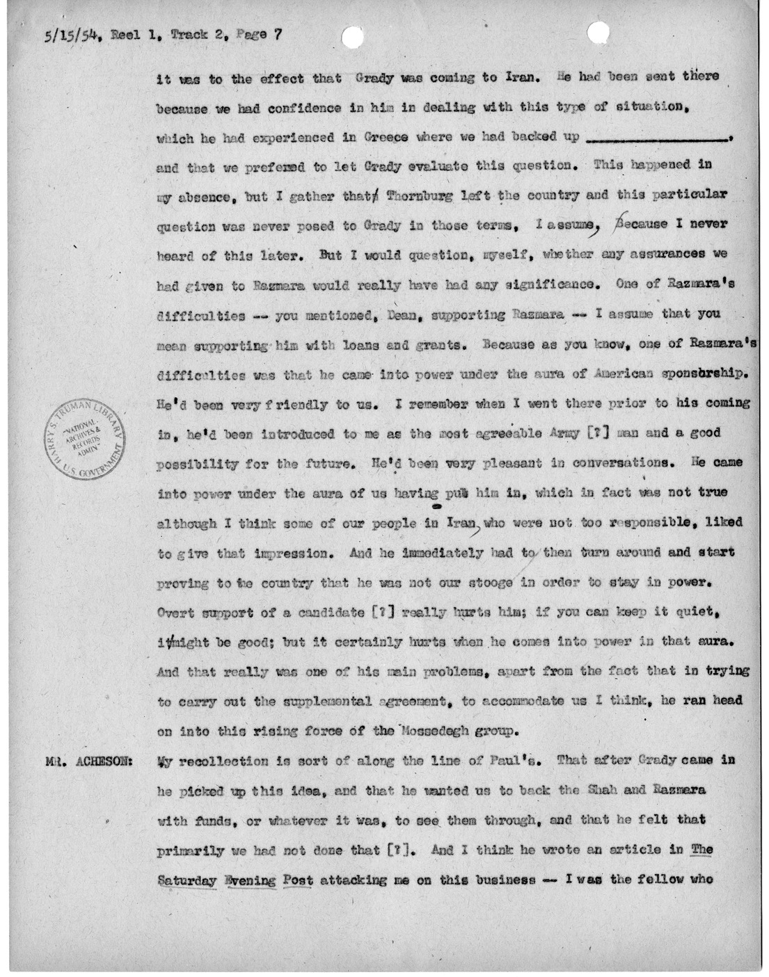 Transcript of Princeton Seminar Discussion, Reel 1, Track 2