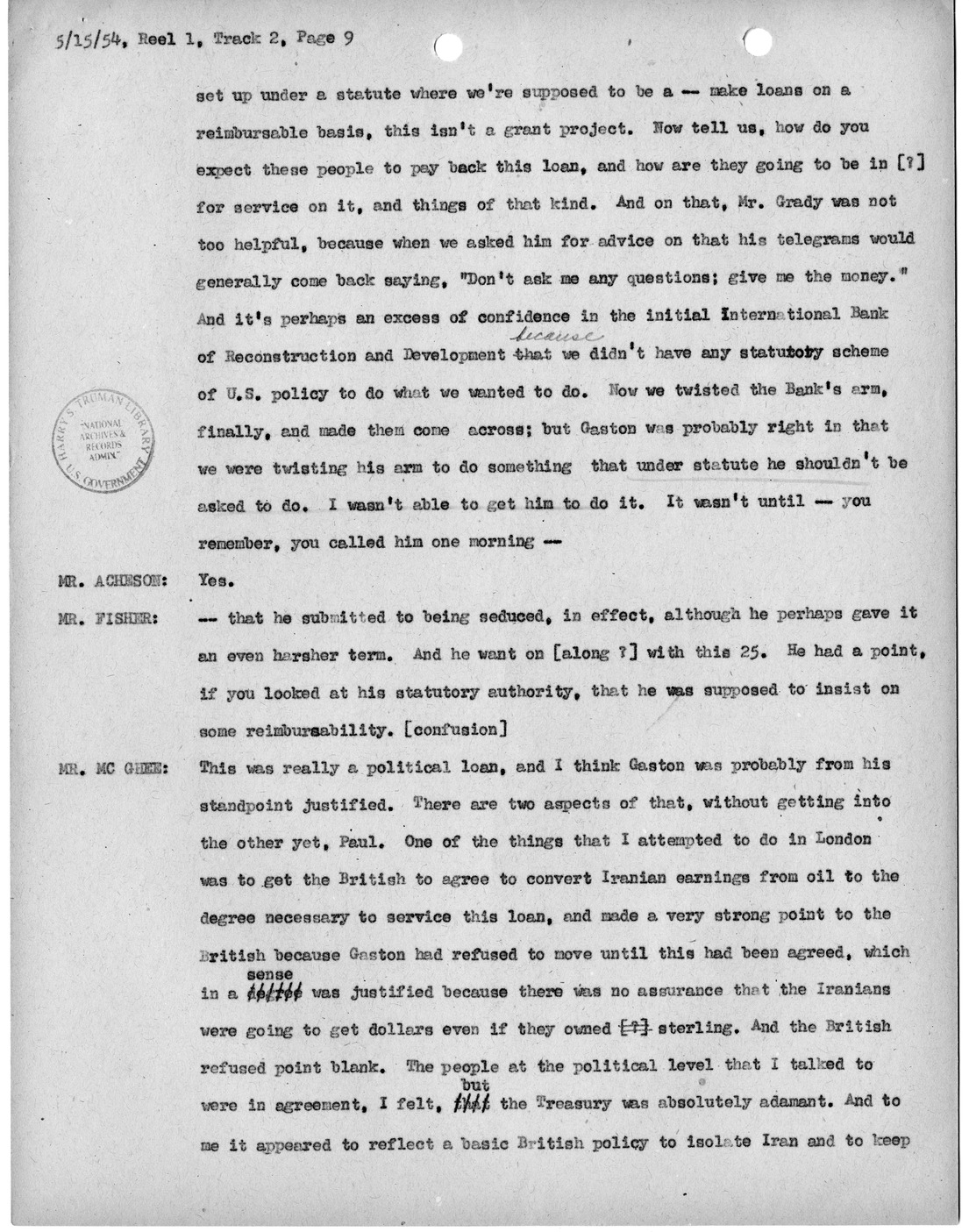 Transcript of Princeton Seminar Discussion, Reel 1, Track 2