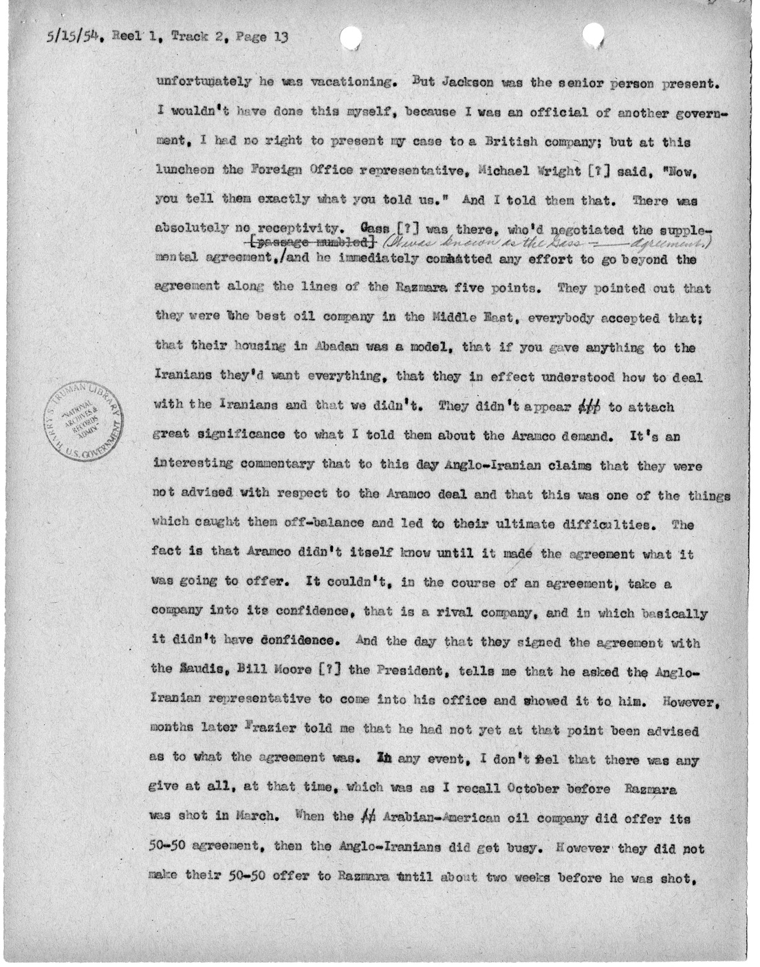 Transcript of Princeton Seminar Discussion, Reel 1, Track 2