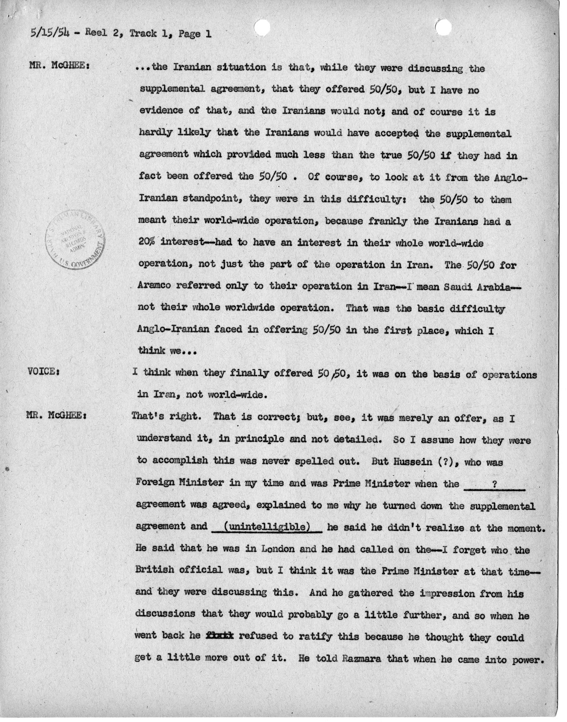 Transcript of Princeton Seminar Discussion, Reel 2, Track 1