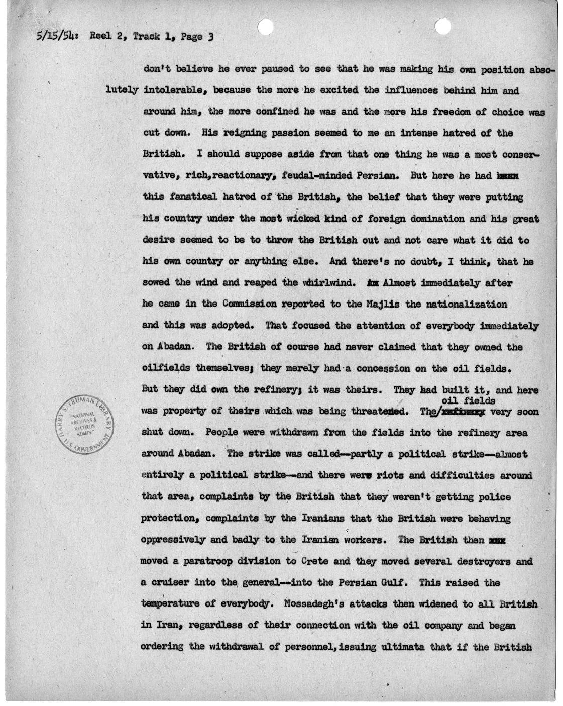 Transcript of Princeton Seminar Discussion, Reel 2, Track 1