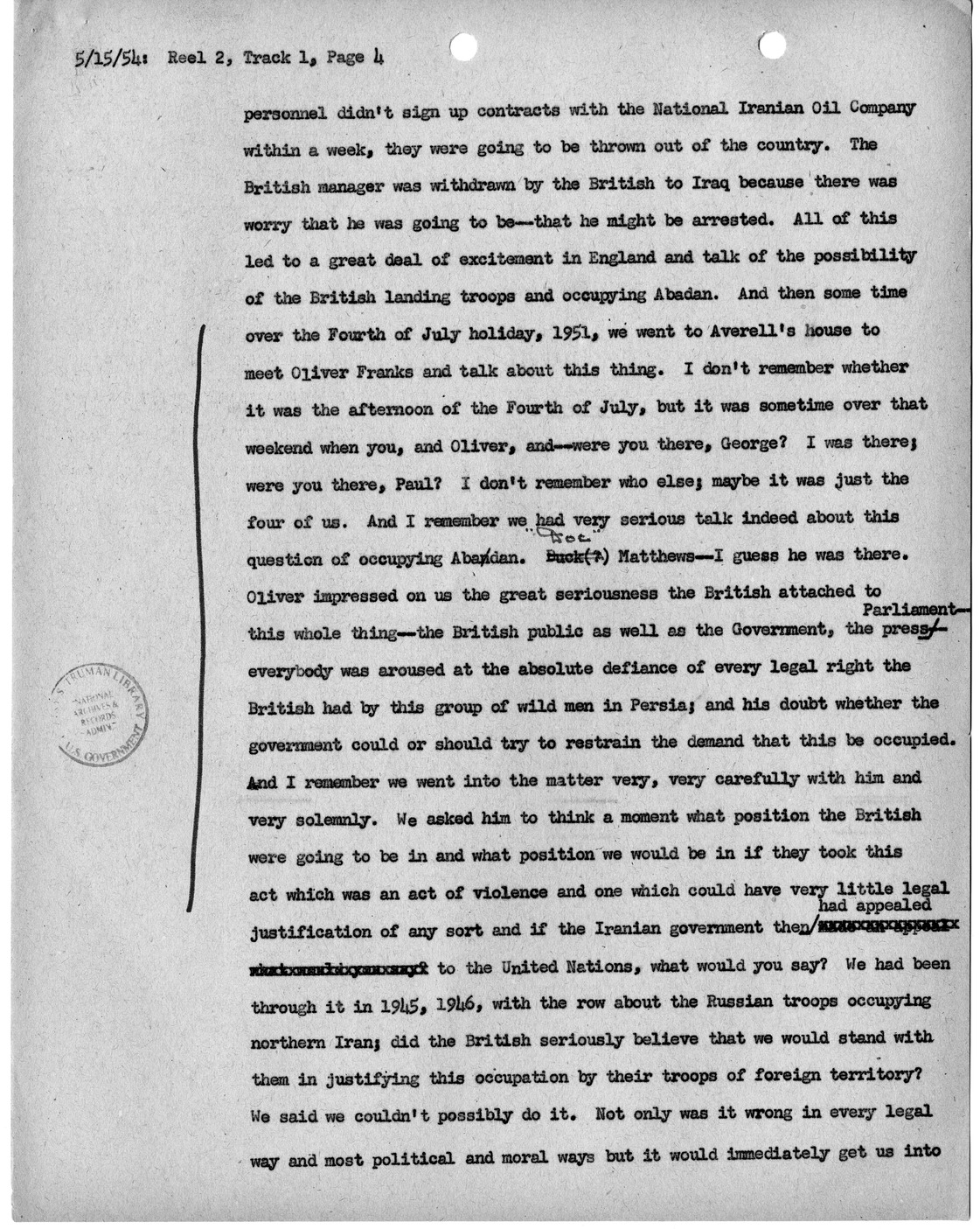 Transcript of Princeton Seminar Discussion, Reel 2, Track 1
