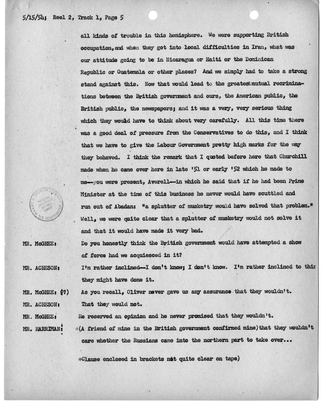 Transcript of Princeton Seminar Discussion, Reel 2, Track 1