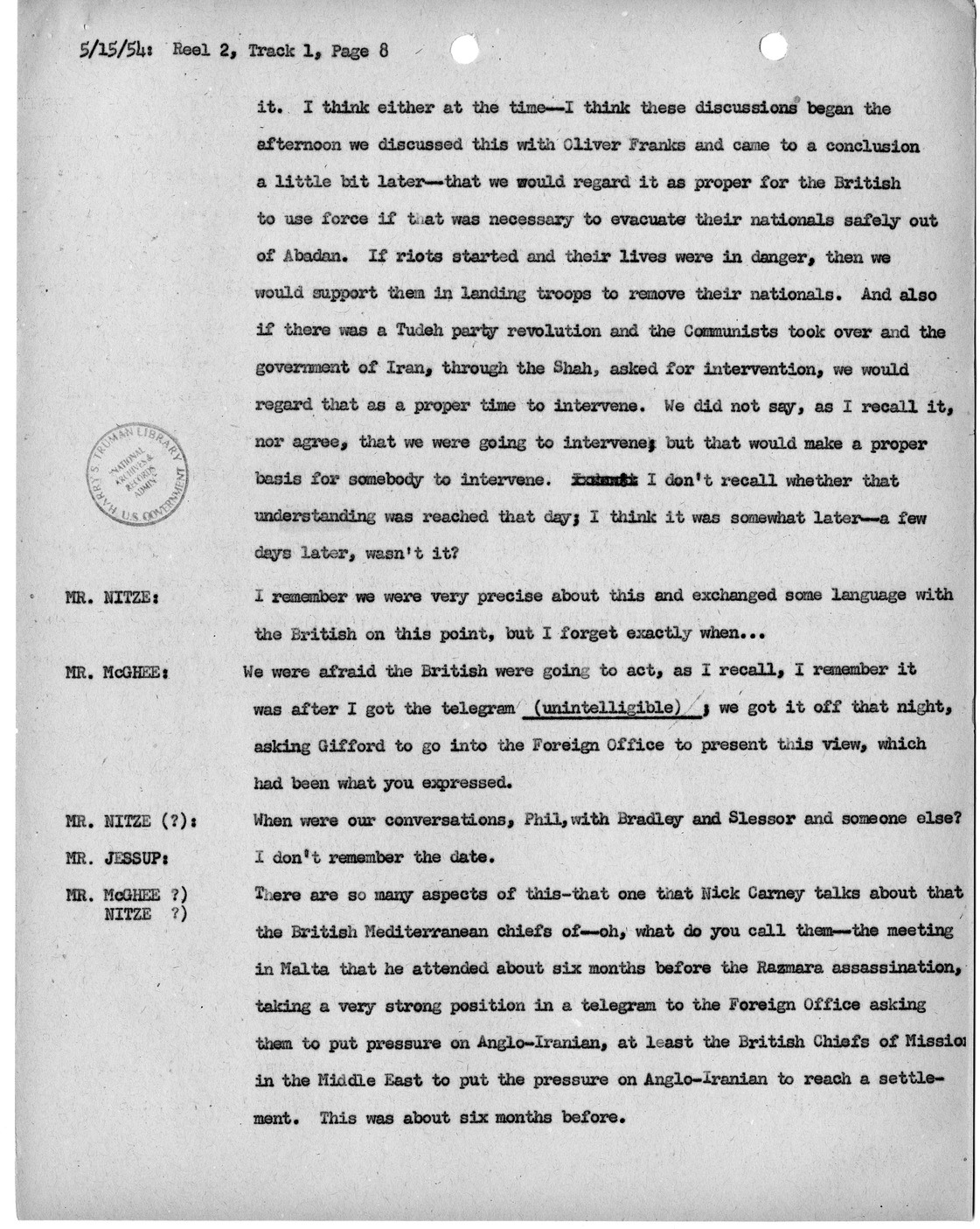 Transcript of Princeton Seminar Discussion, Reel 2, Track 1