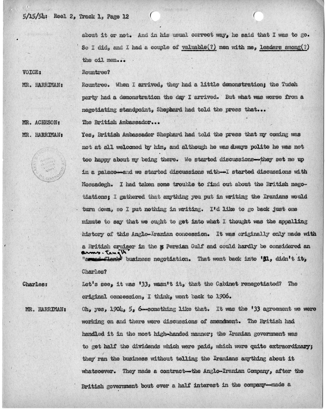 Transcript of Princeton Seminar Discussion, Reel 2, Track 1