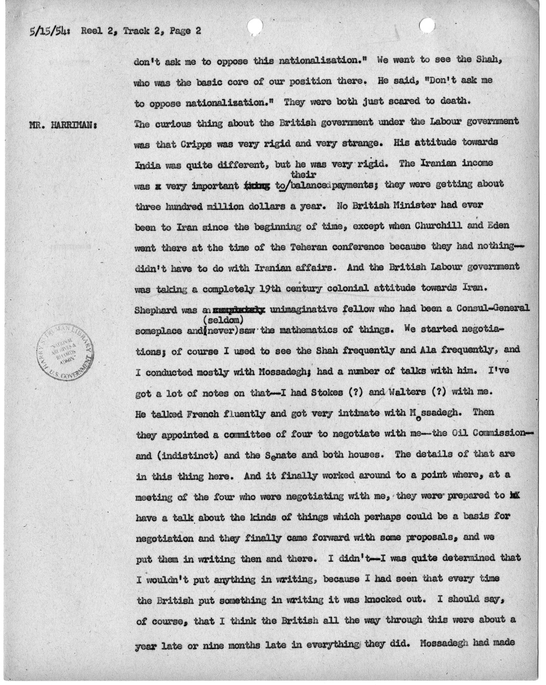Transcript of Princeton Seminar Discussion, Reel 2, Track 2
