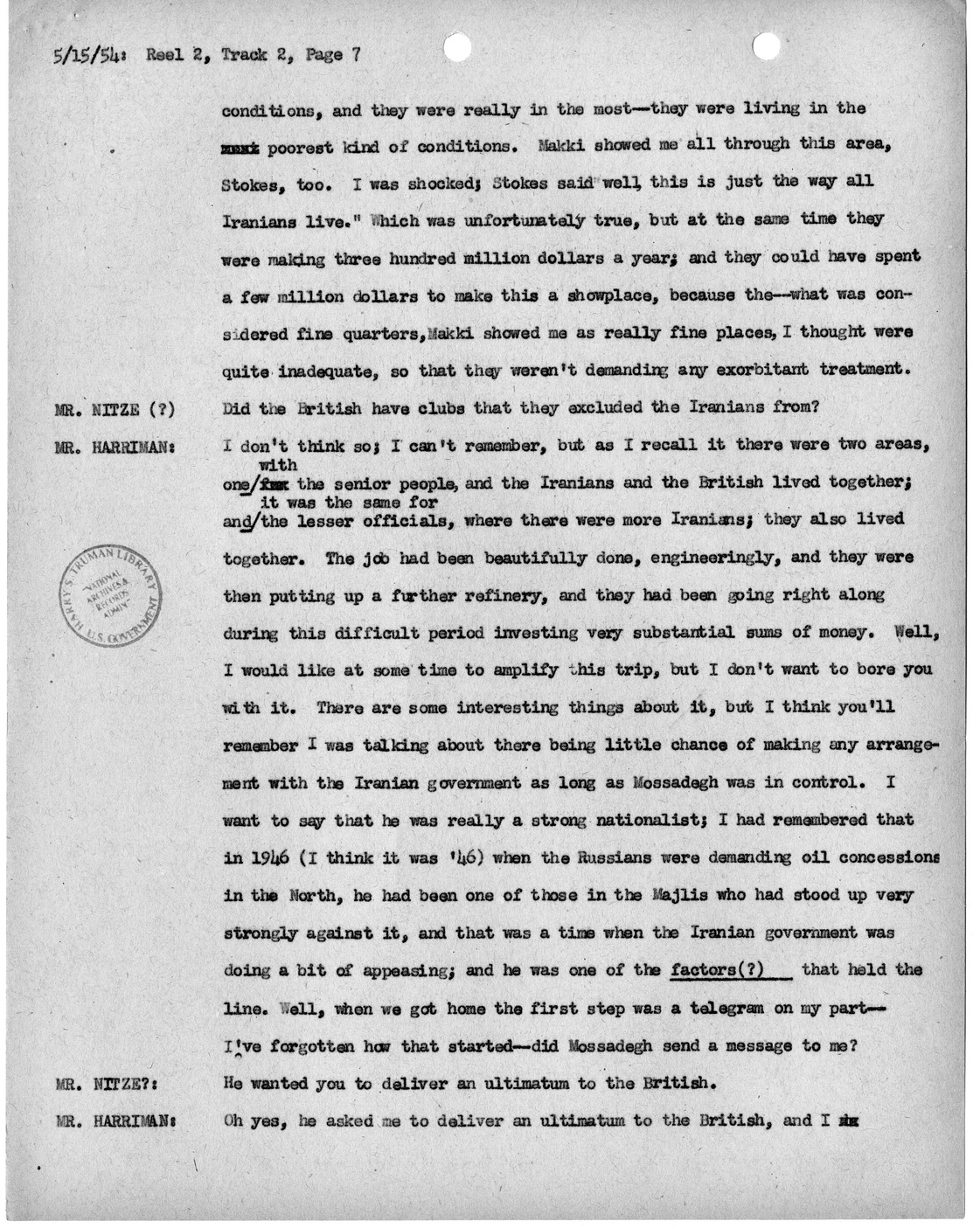 Transcript of Princeton Seminar Discussion, Reel 2, Track 2