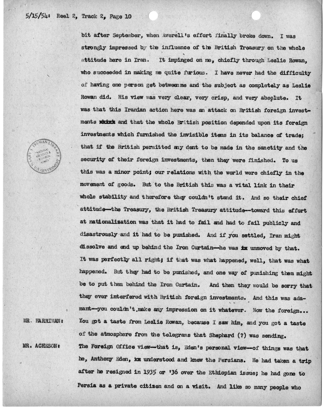 Transcript of Princeton Seminar Discussion, Reel 2, Track 2