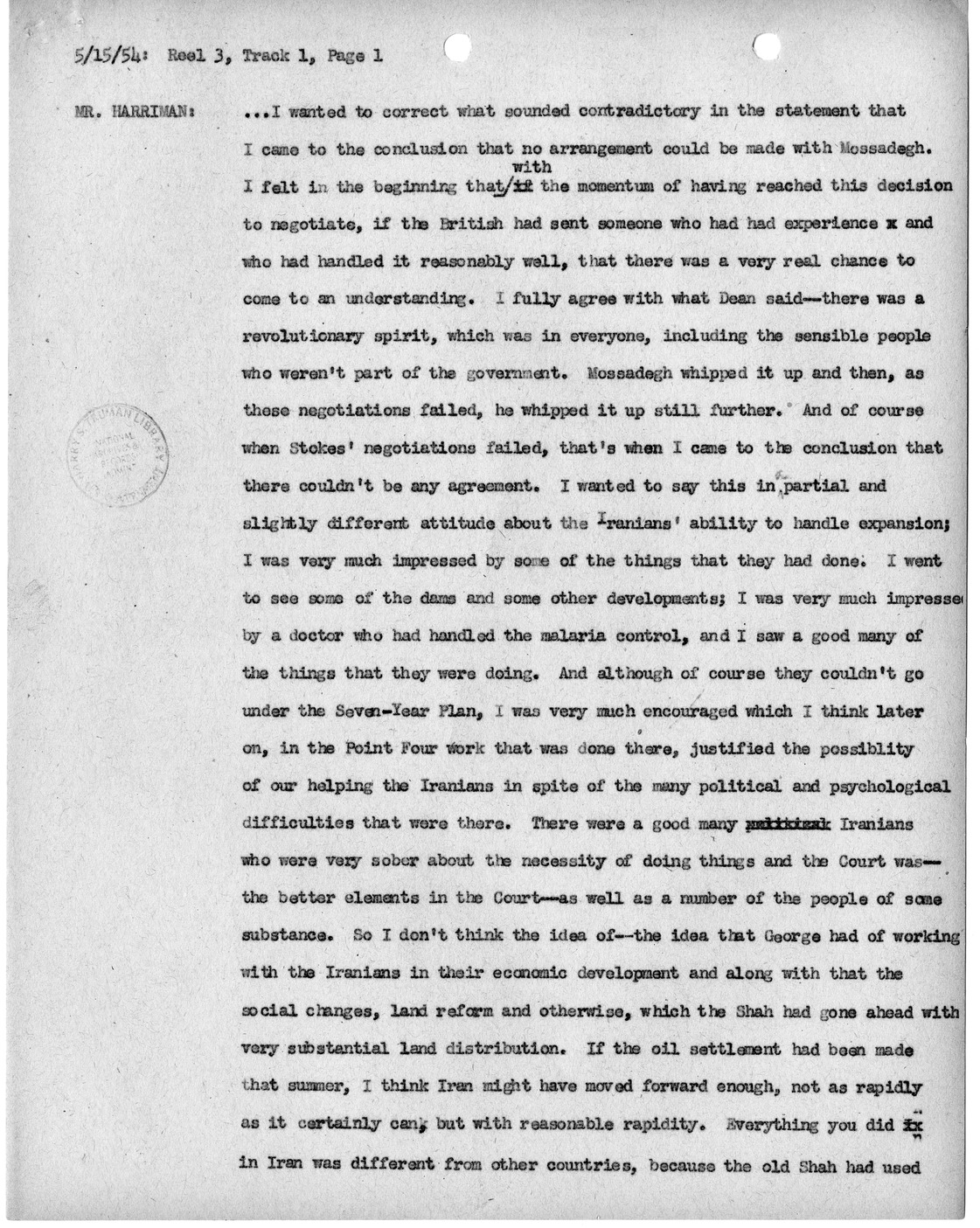 Transcript of Princeton Seminars Discussion, Reel 3, Track 1