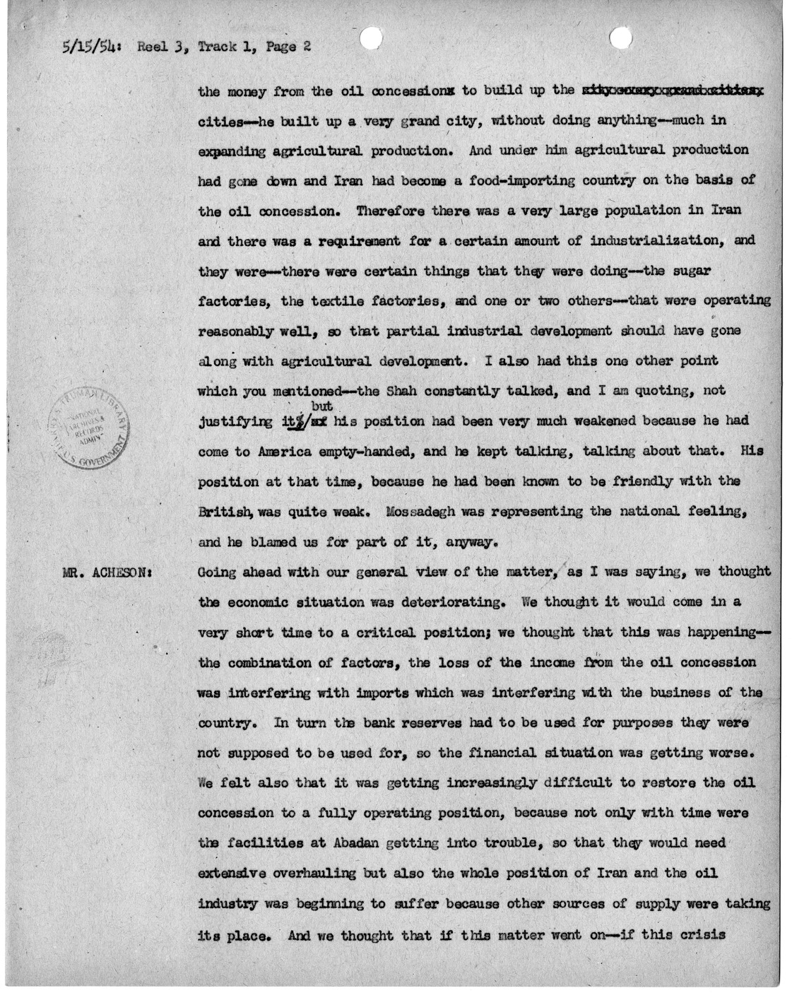 Transcript of Princeton Seminars Discussion, Reel 3, Track 1