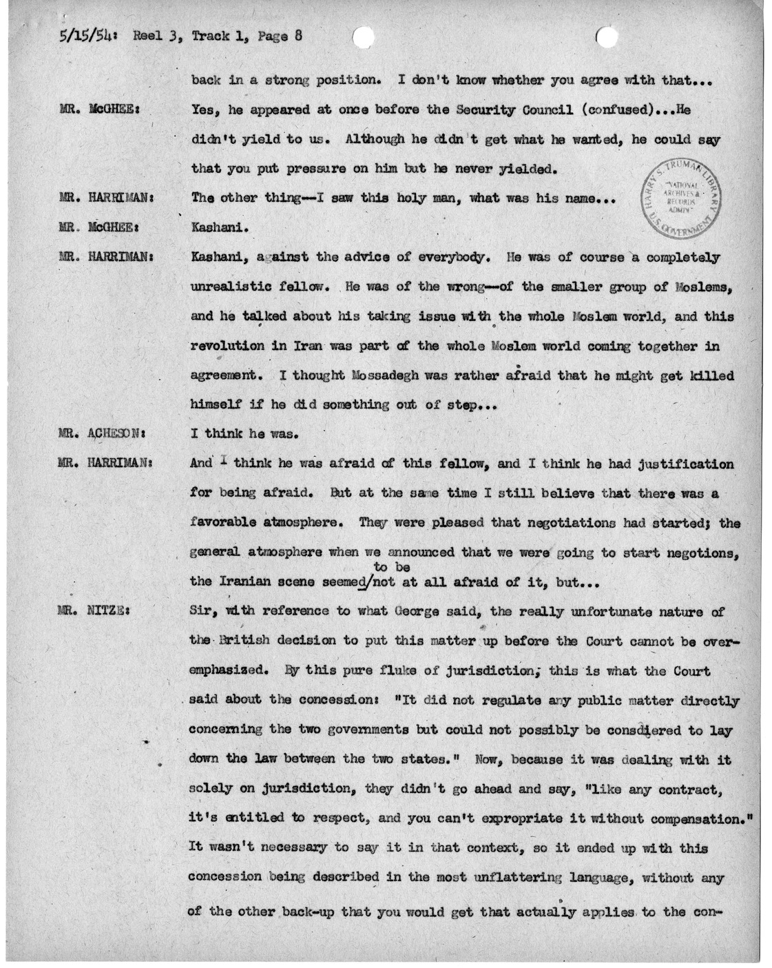 Transcript of Princeton Seminars Discussion, Reel 3, Track 1