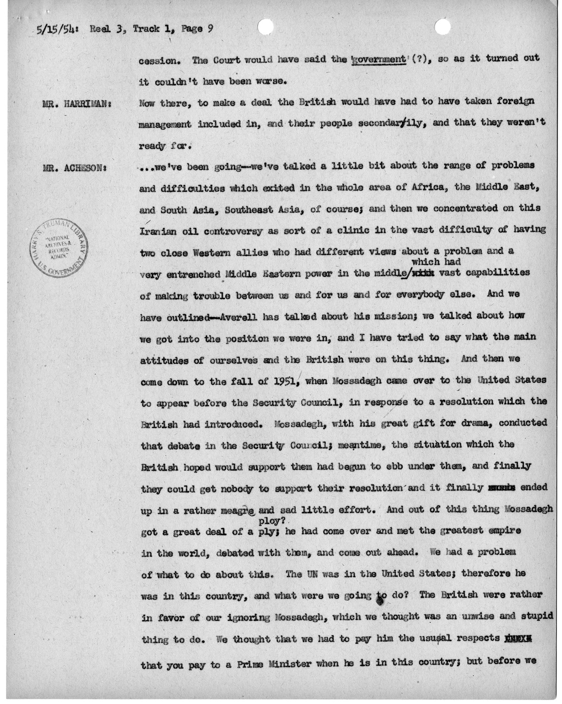 Transcript of Princeton Seminars Discussion, Reel 3, Track 1
