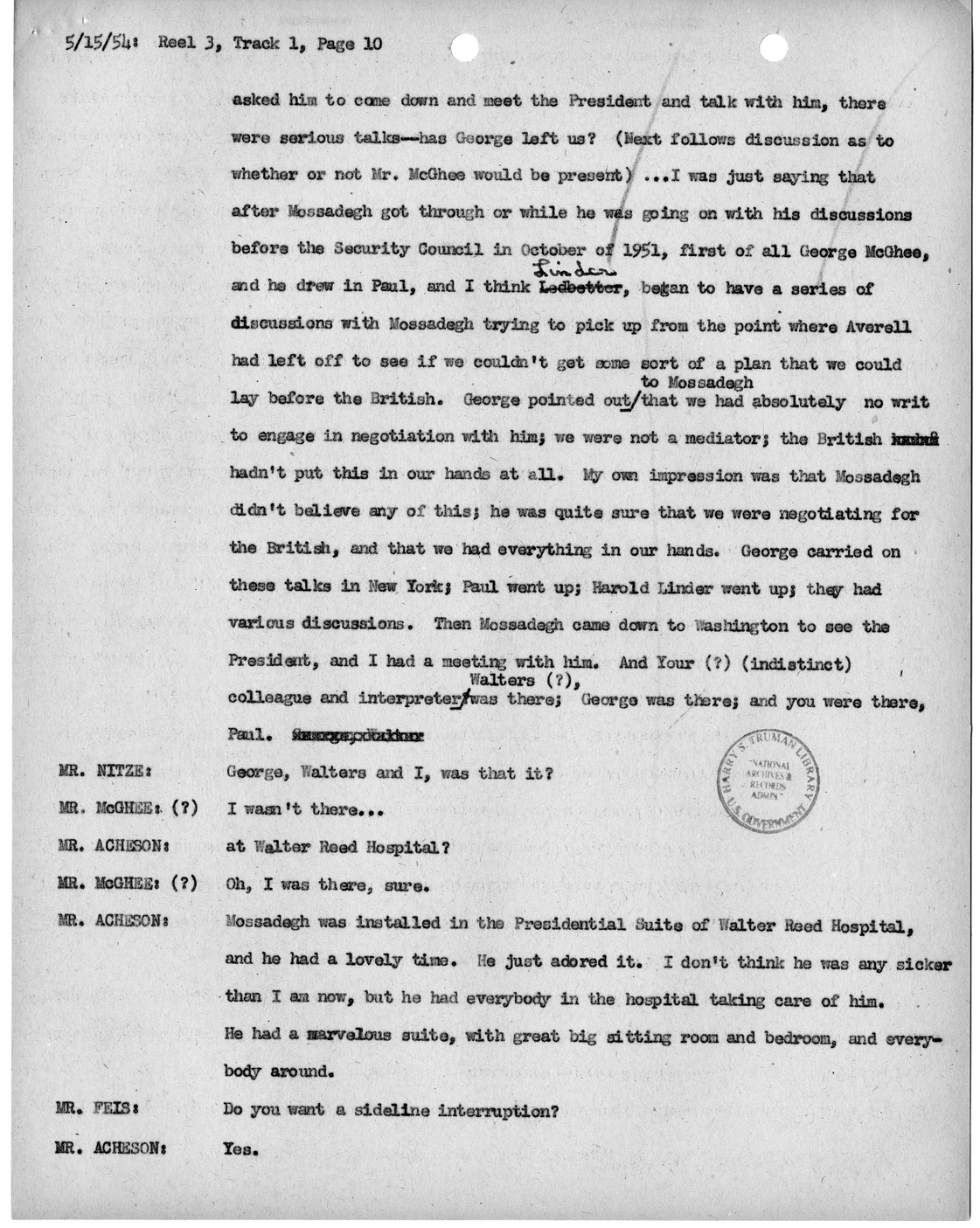 Transcript of Princeton Seminars Discussion, Reel 3, Track 1