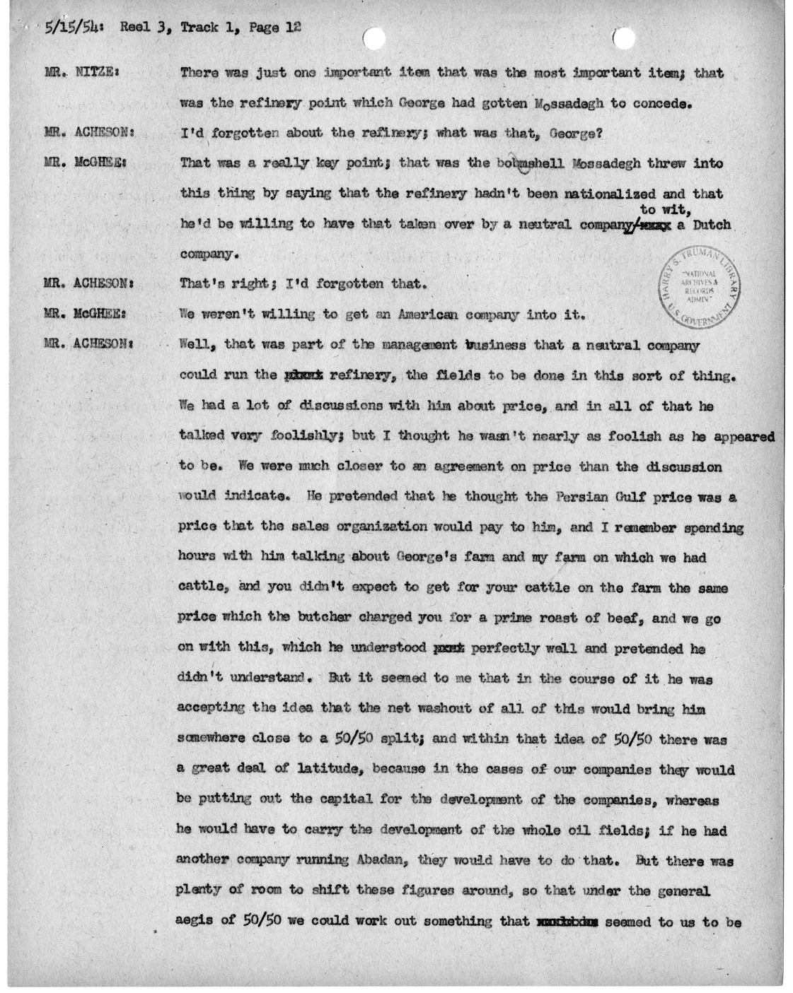 Transcript of Princeton Seminars Discussion, Reel 3, Track 1