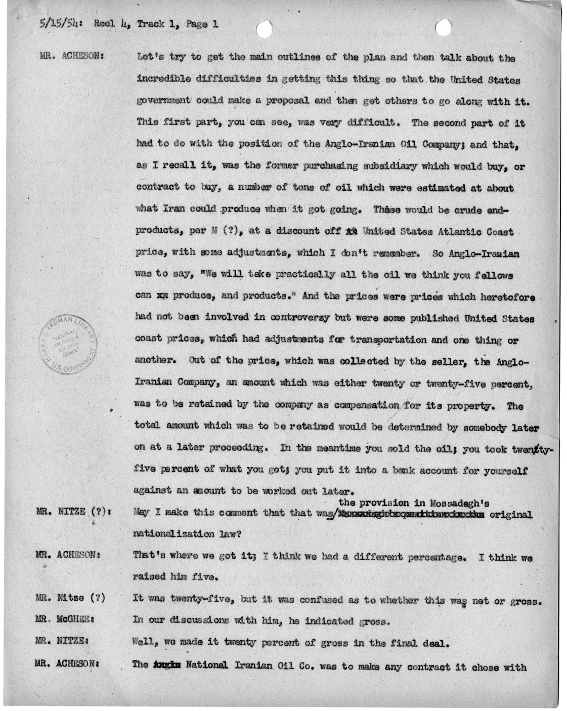 Transcript of Princeton Seminar Discussion, Reel 4, Track 1