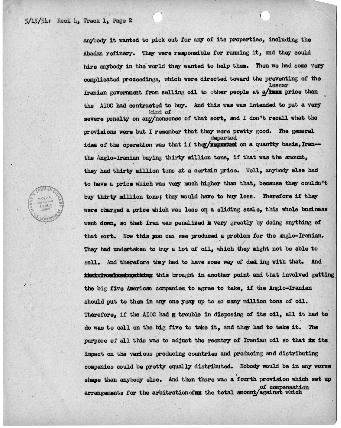 Transcript of Princeton Seminar Discussion, Reel 4, Track 1