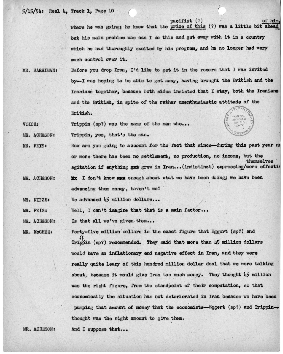 Transcript of Princeton Seminar Discussion, Reel 4, Track 1