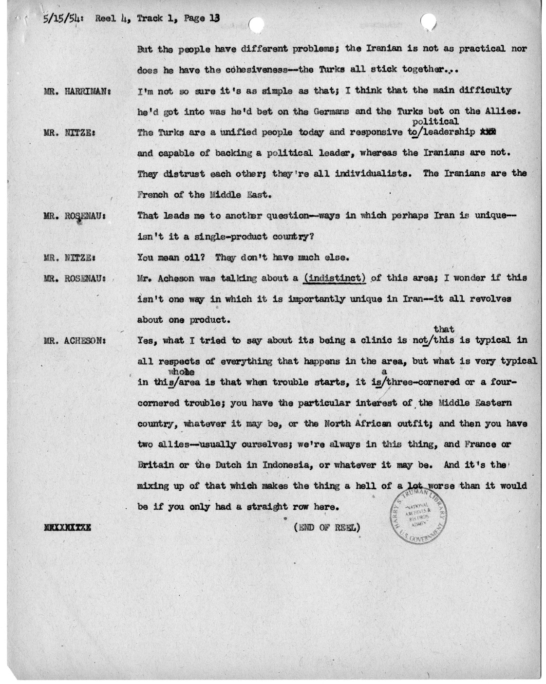 Transcript of Princeton Seminar Discussion, Reel 4, Track 1