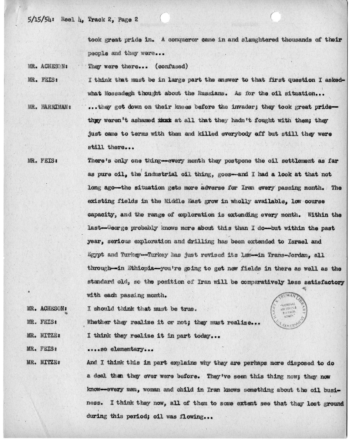 Transcript of Princeton Seminar Discussion, Reel 4, Track 2