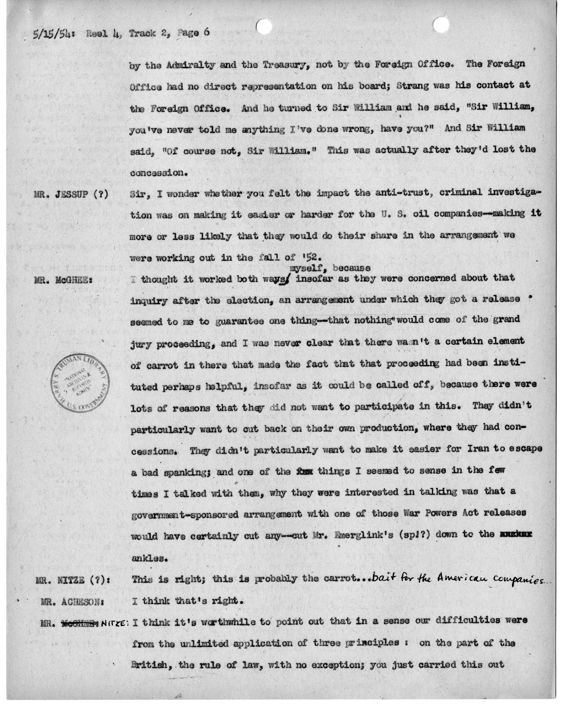 Transcript of Princeton Seminar Discussion, Reel 4, Track 2