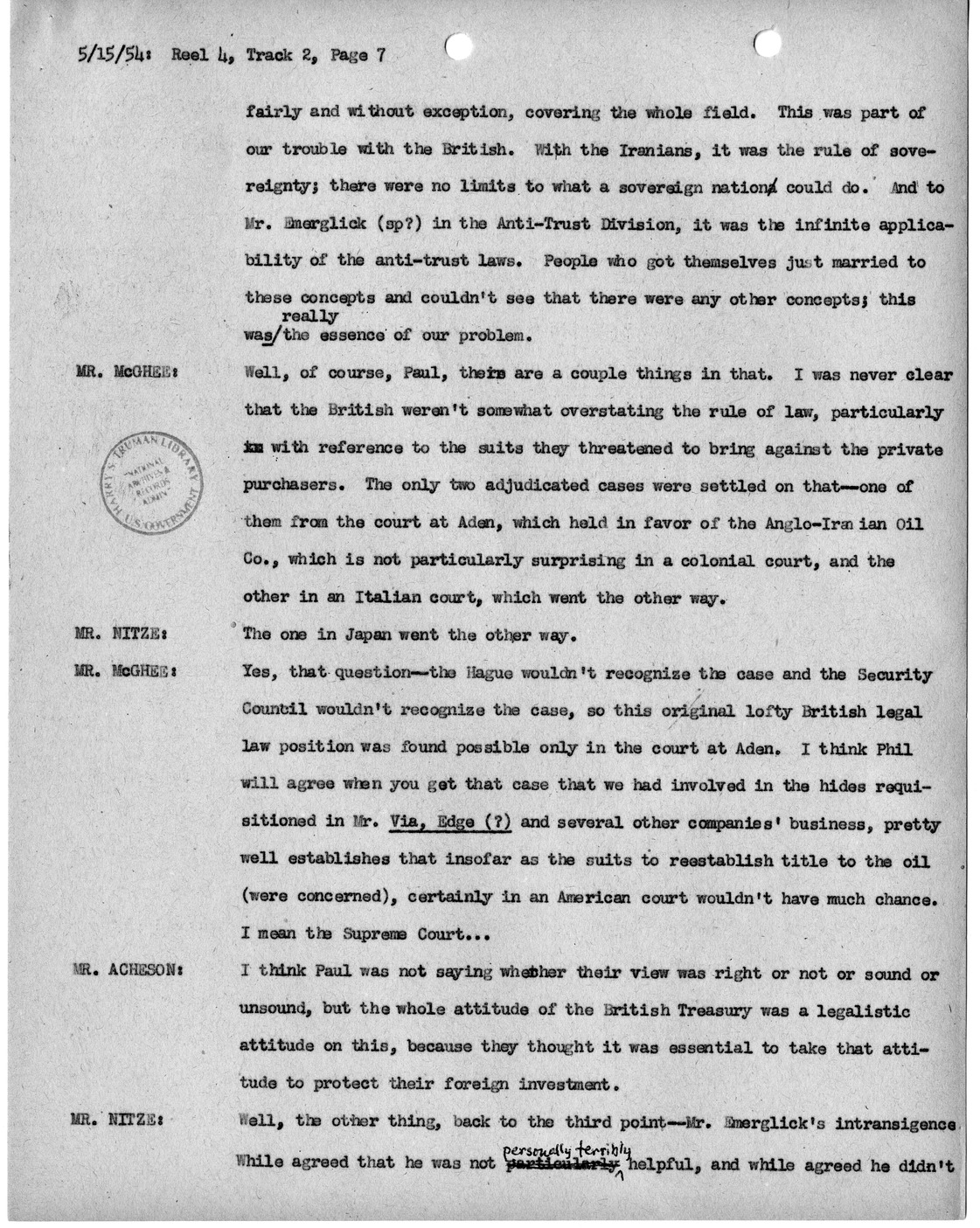 Transcript of Princeton Seminar Discussion, Reel 4, Track 2