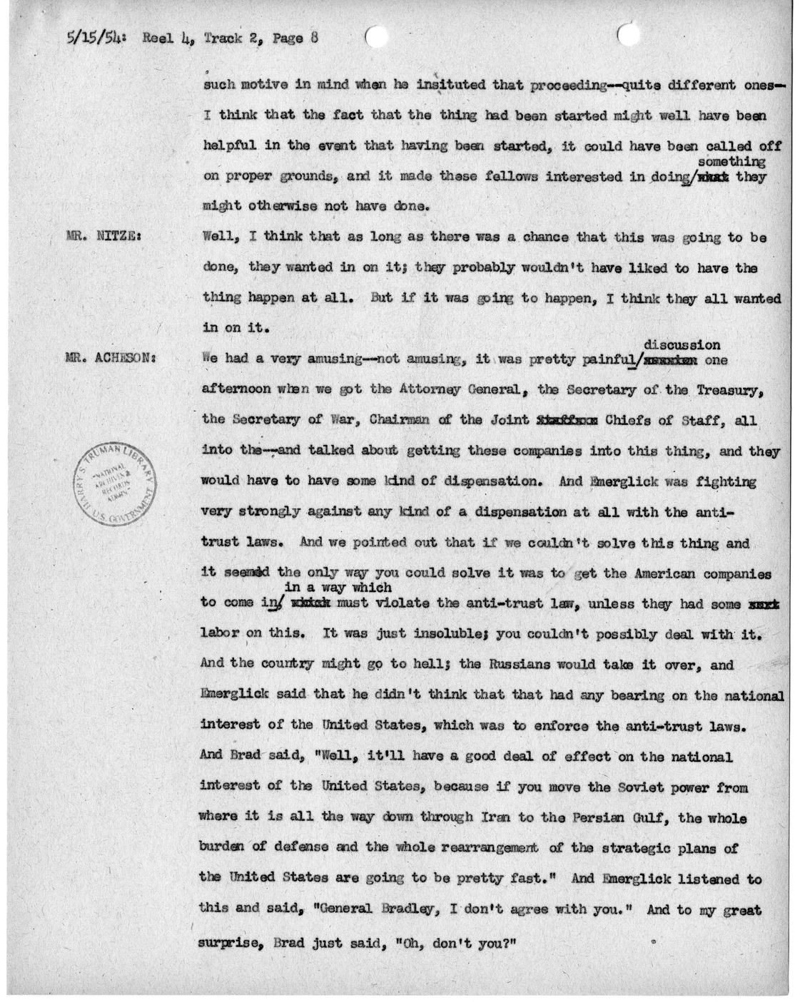 Transcript of Princeton Seminar Discussion, Reel 4, Track 2
