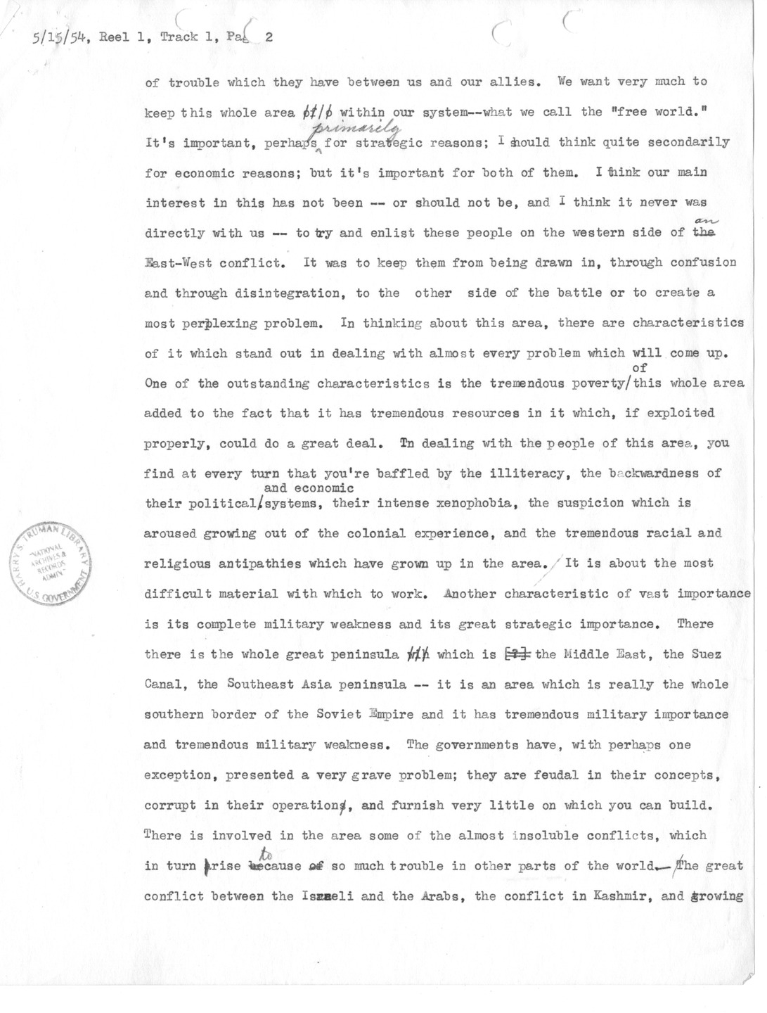 Transcript of Princeton Seminar Discussion, Reel 1, Track 1