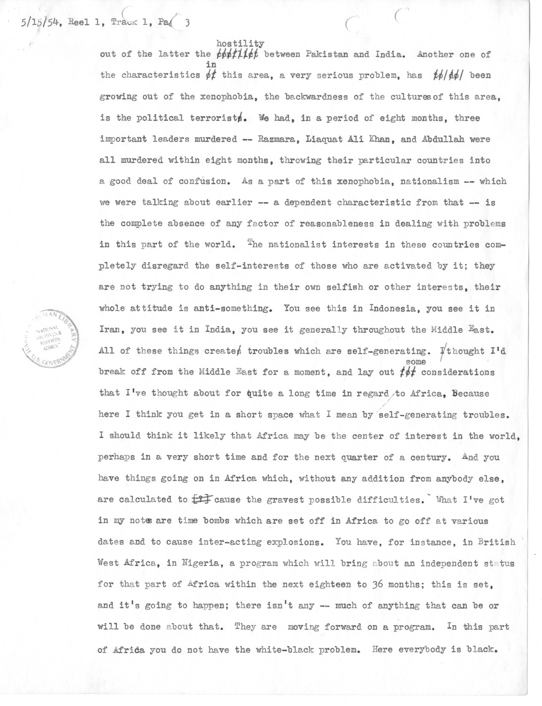 Transcript of Princeton Seminar Discussion, Reel 1, Track 1
