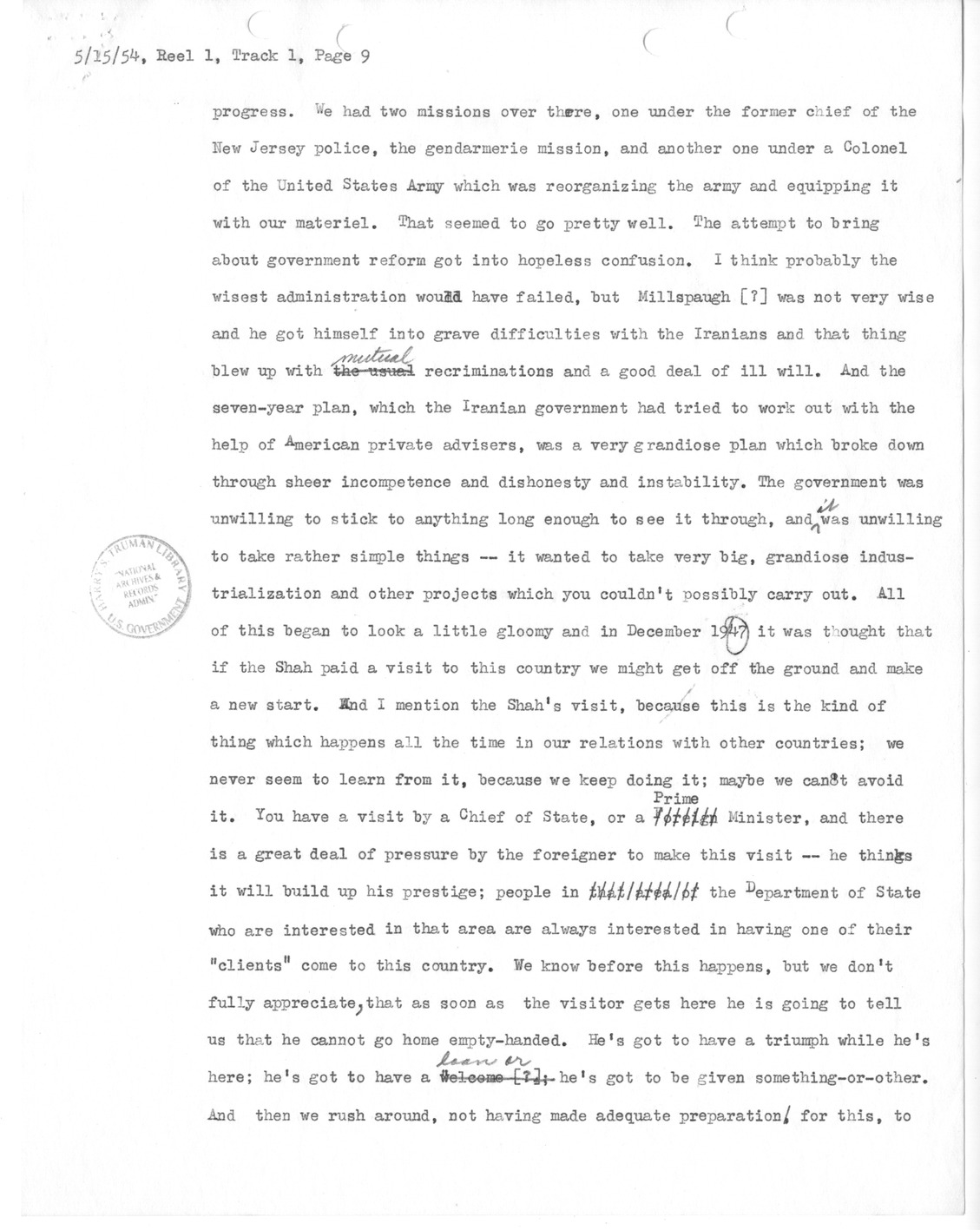 Transcript of Princeton Seminar Discussion, Reel 1, Track 1