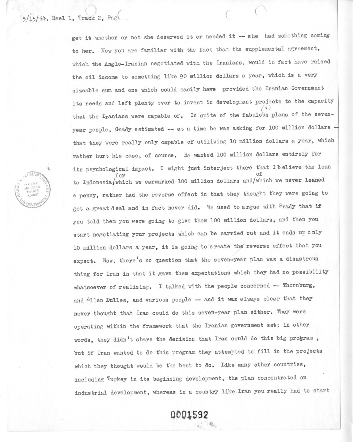 Transcript of Princeton Seminar Discussion, Reel 1, Track 2