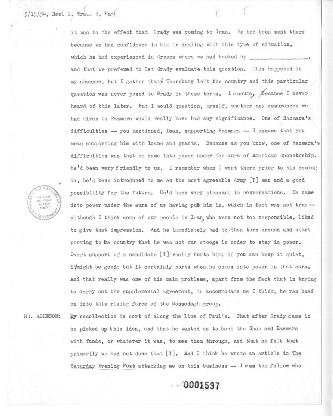 Transcript of Princeton Seminar Discussion, Reel 1, Track 2