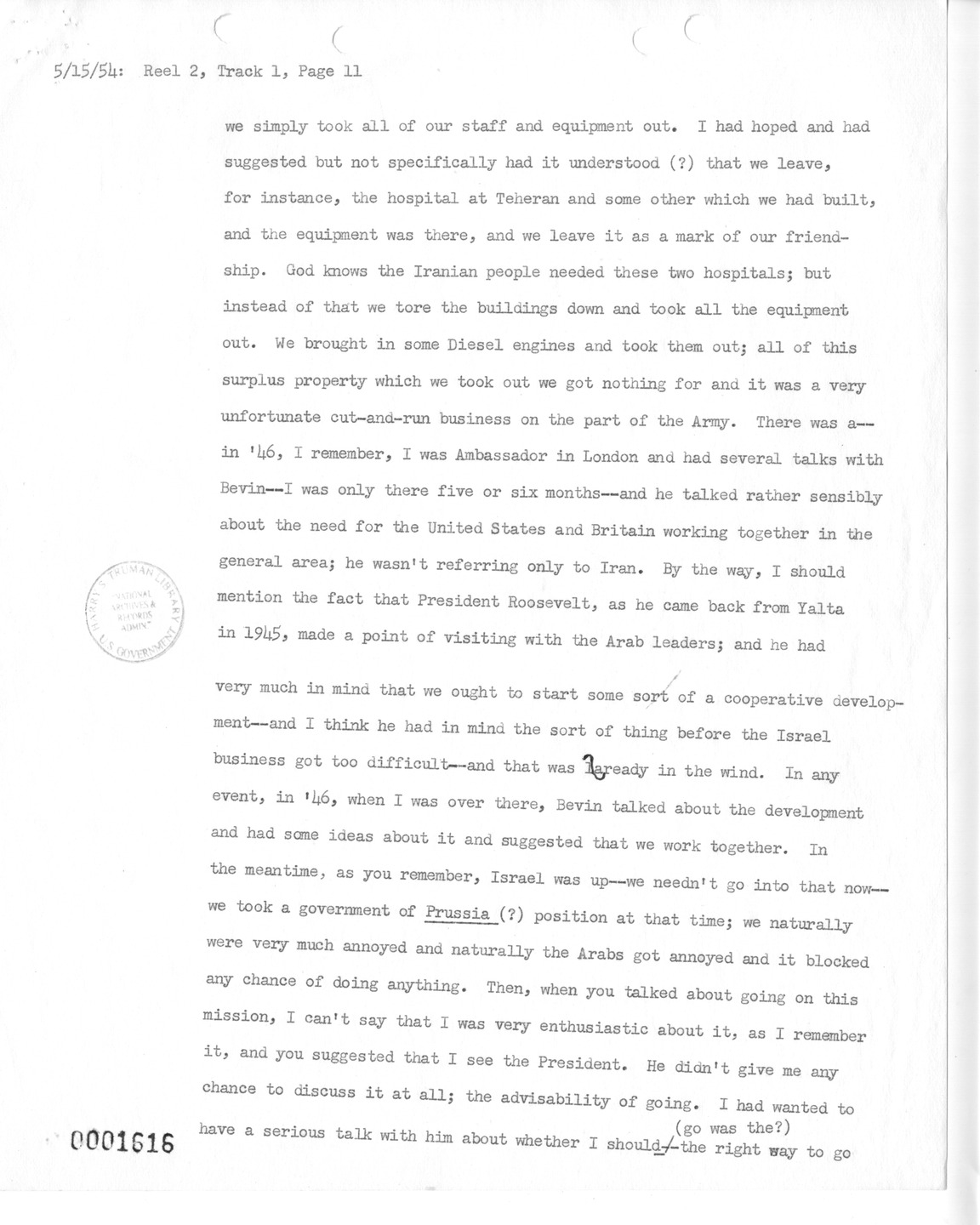 Transcript of Princeton Seminar Discussion, Reel 2, Track 1