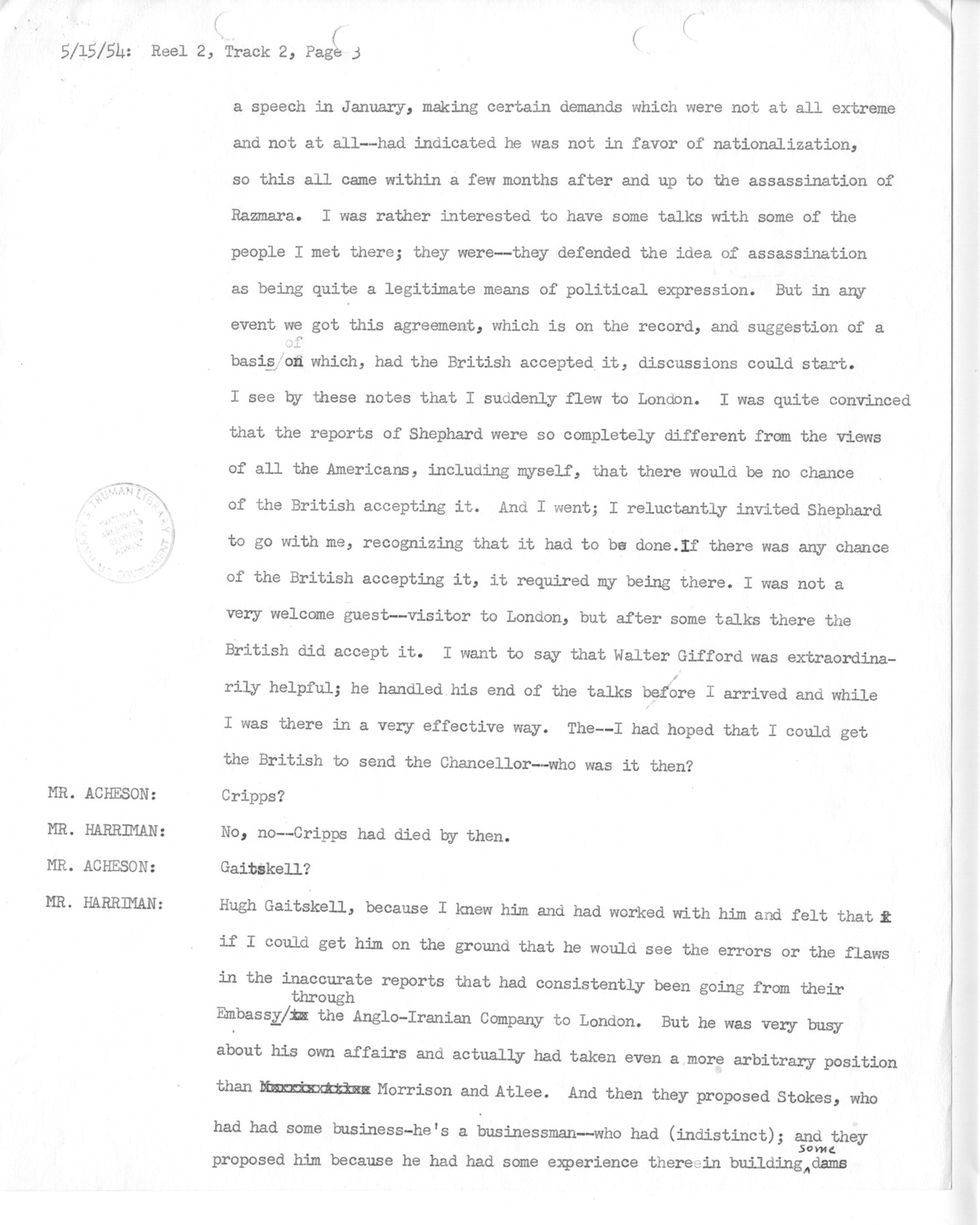 Transcript of Princeton Seminars Discussion, Reel 2, Track 2