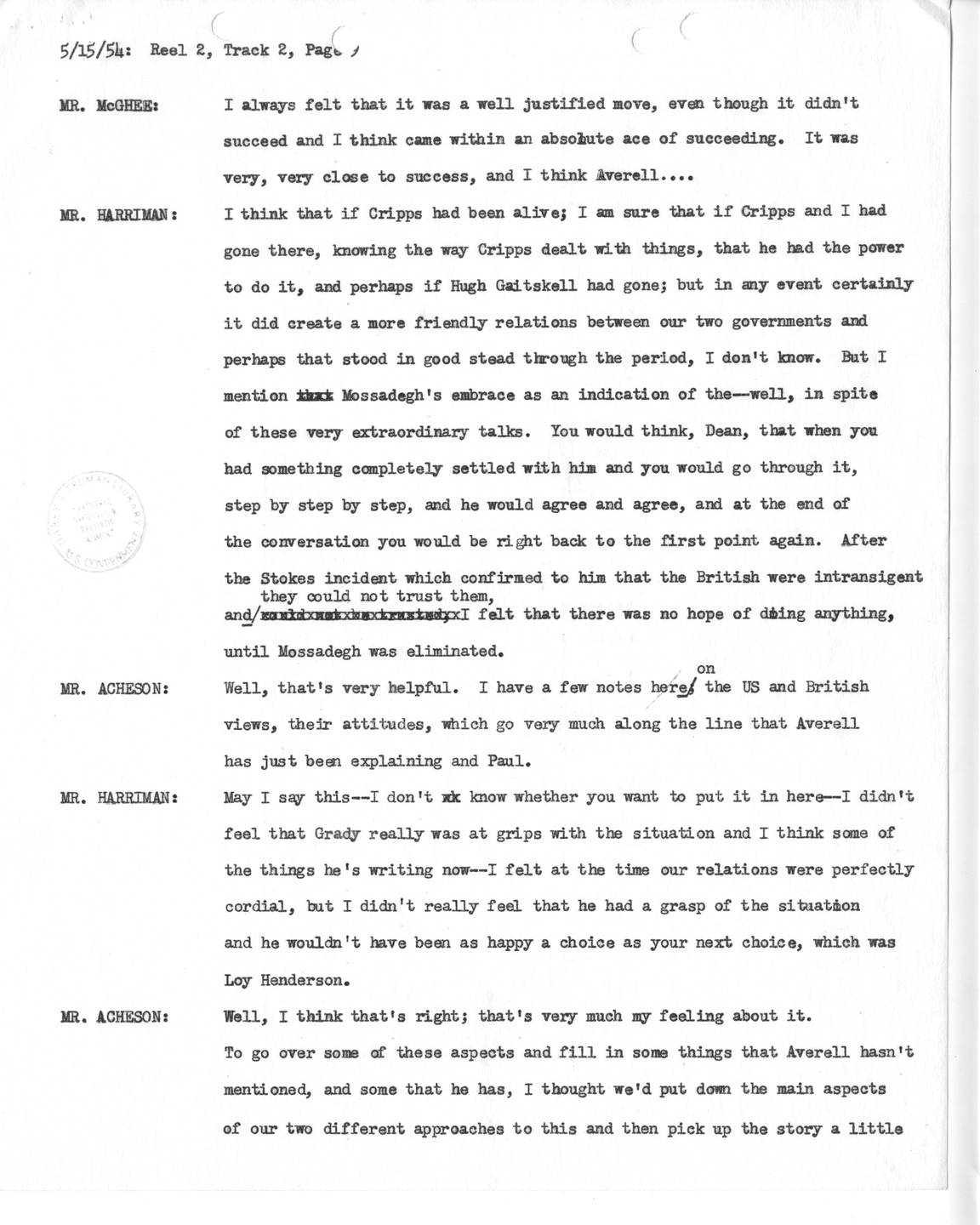 Transcript of Princeton Seminars Discussion, Reel 2, Track 2