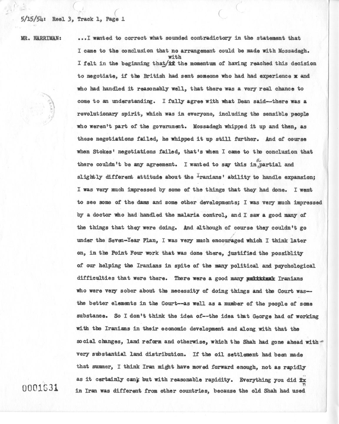 Transcript of Princeton Seminar Discussion, Reel 3, Track 1