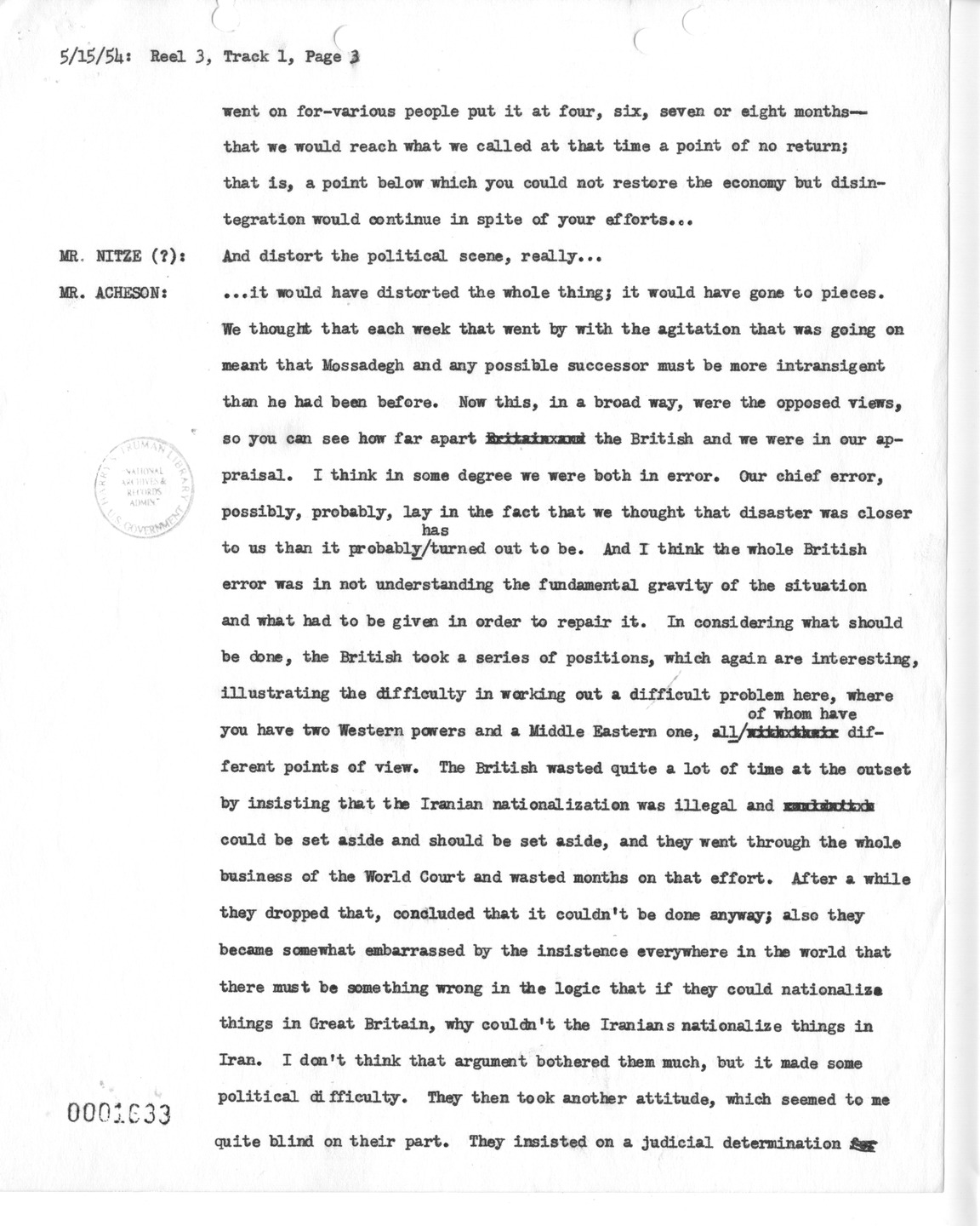 Transcript of Princeton Seminar Discussion, Reel 3, Track 1