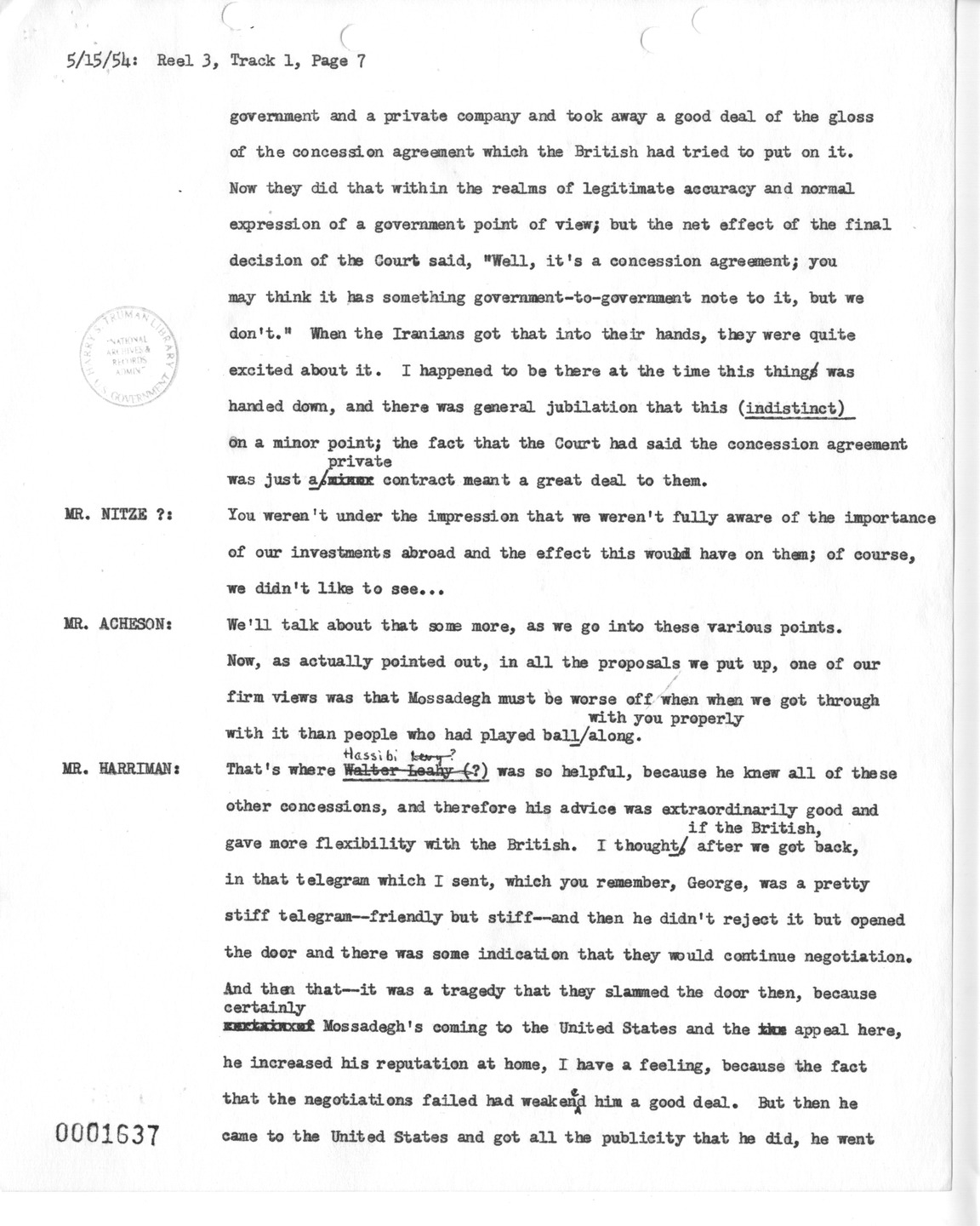 Transcript of Princeton Seminar Discussion, Reel 3, Track 1