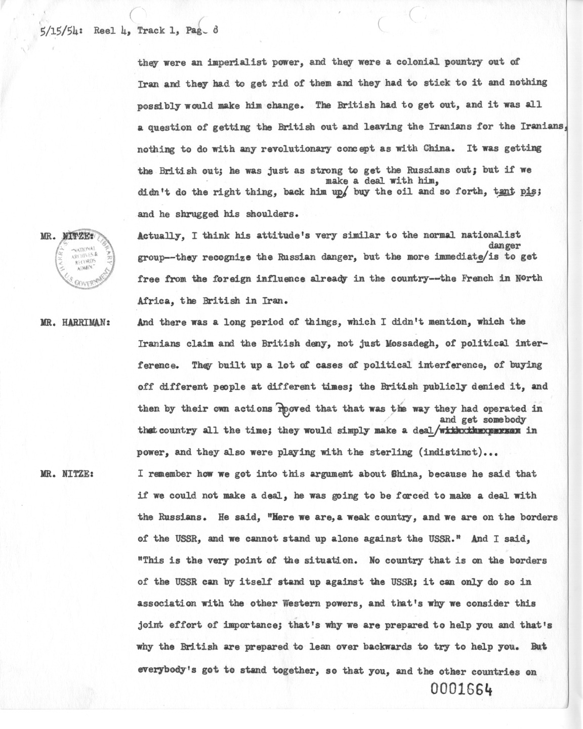 Transcript of Princeton Seminar Discussion, Reel 4, Track 1