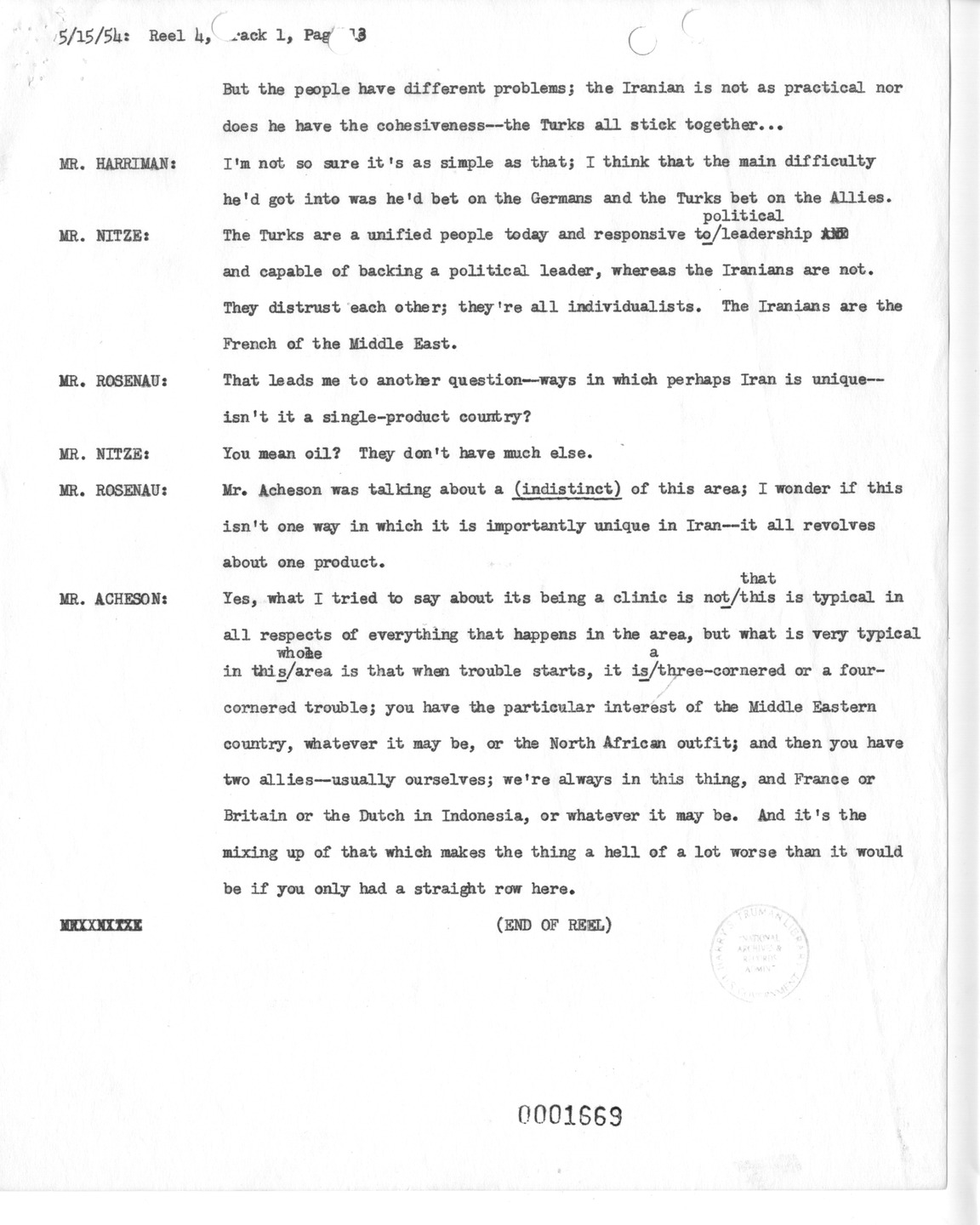 Transcript of Princeton Seminar Discussion, Reel 4, Track 1