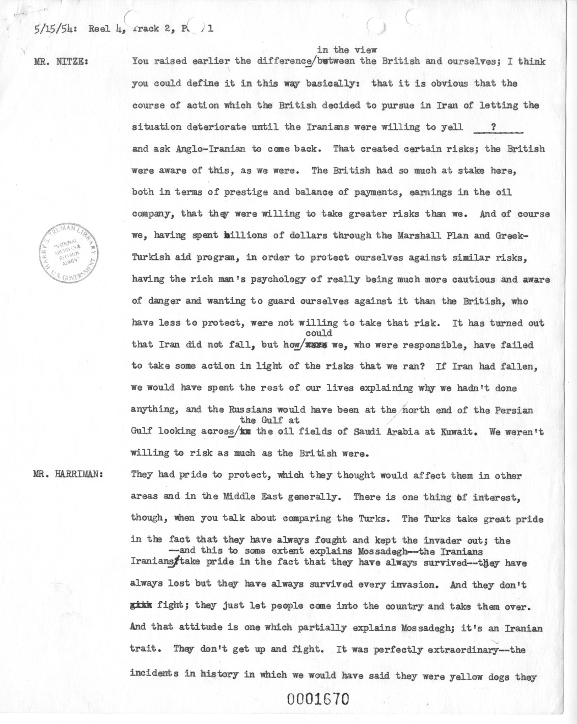 Transcript of Princeton Seminar Discussion, Reel 4, Track 2