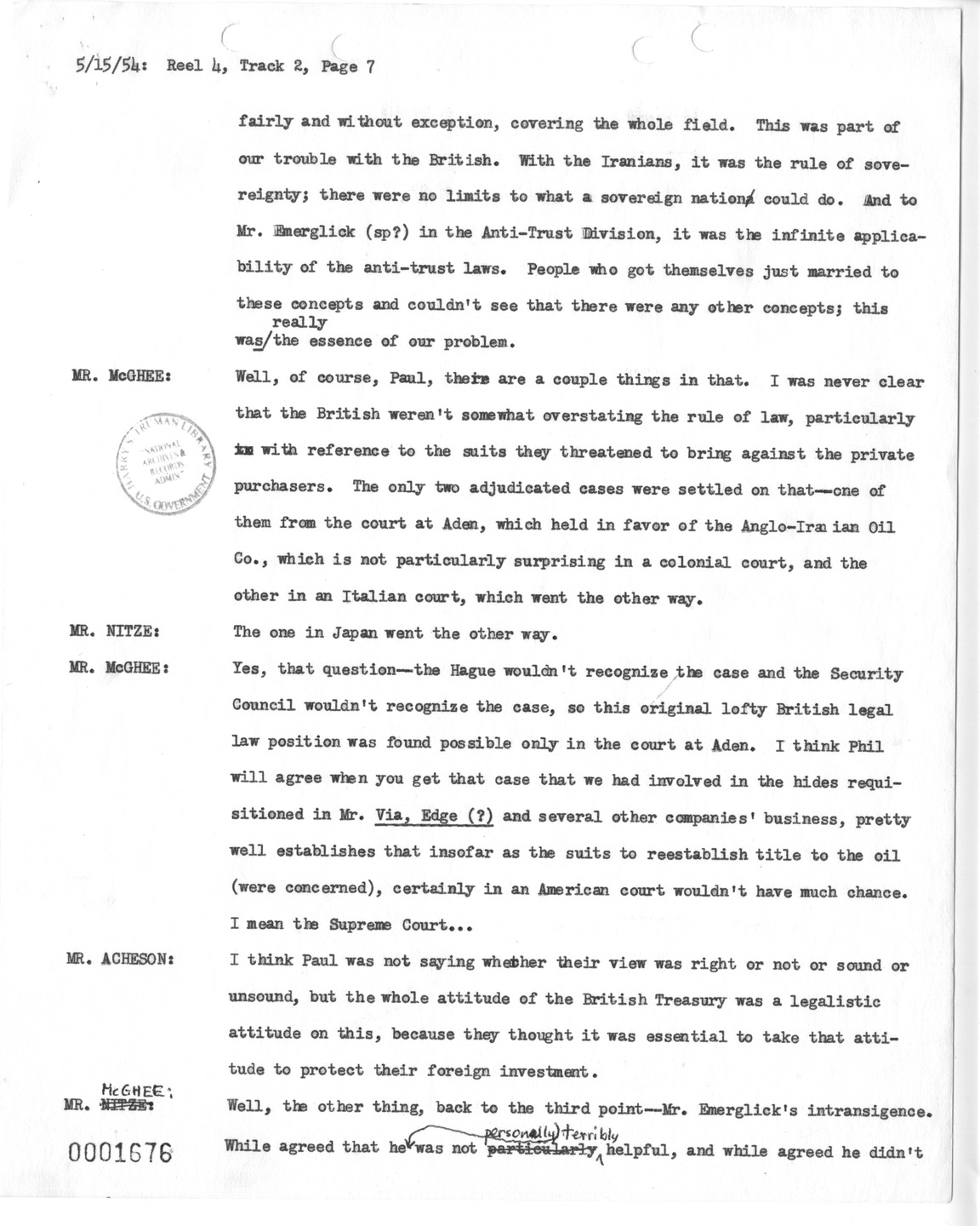Transcript of Princeton Seminar Discussion, Reel 4, Track 2